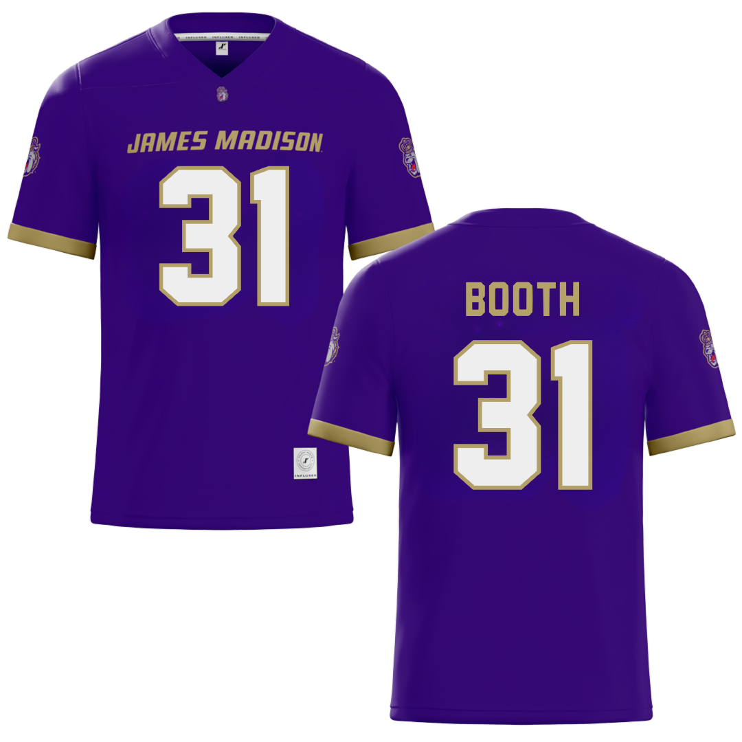 James Madison University Purple Football Jersey - #31 Antoine Booth