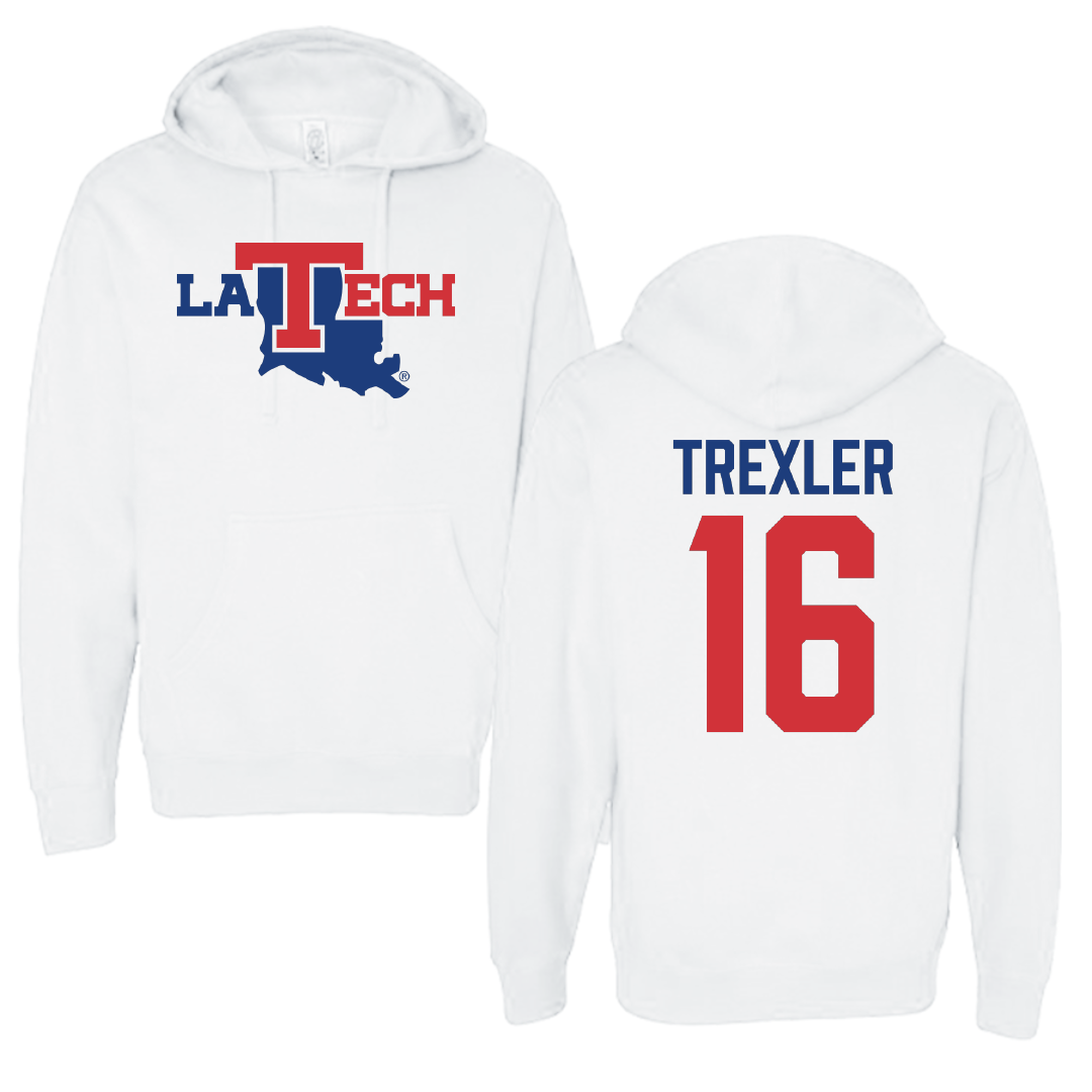 Louisiana Tech University Bowling White Hoodie - #16 Kylee Trexler
