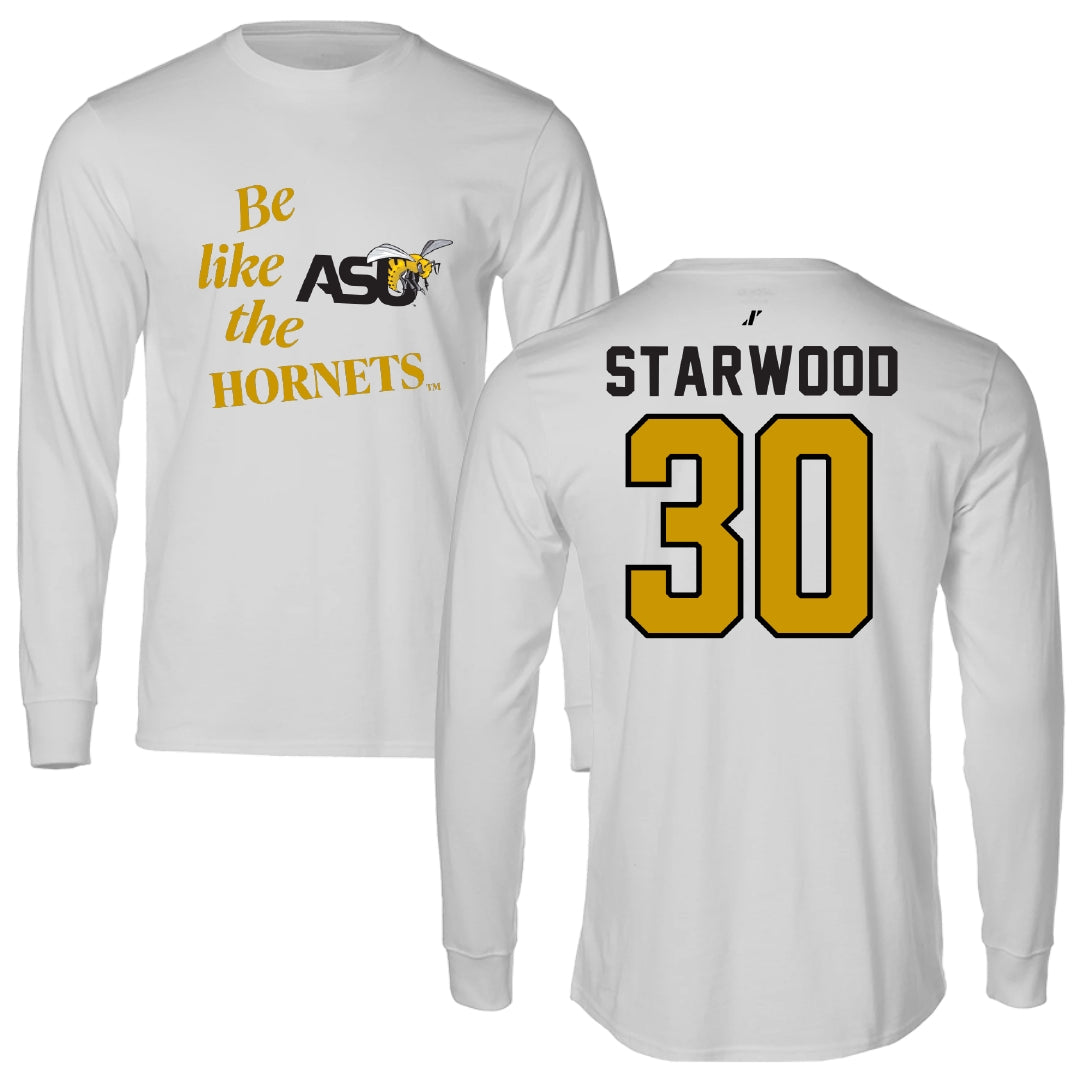 Alabama State University Soccer Light Gray Be Like Us Long Sleeve - #30 Lauryn Starwood