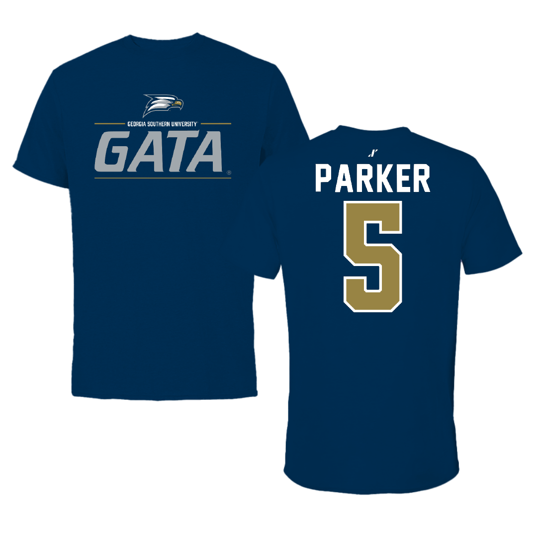 Georgia Southern University Baseball Navy General Tee - #5 Cade Parker