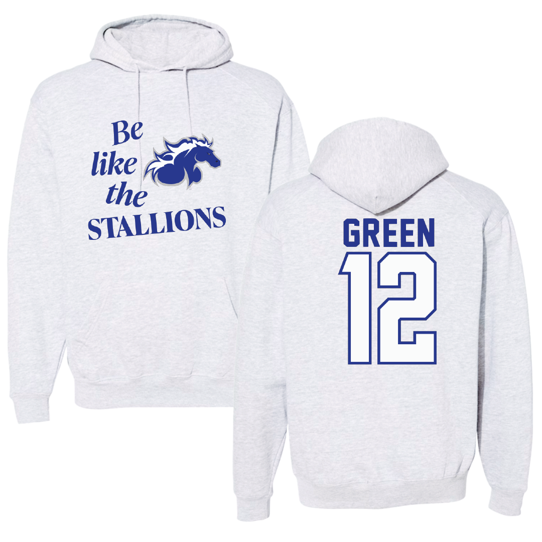North American University Basketball Light Gray Be Like Us Hoodie - #12 Desmond Green
