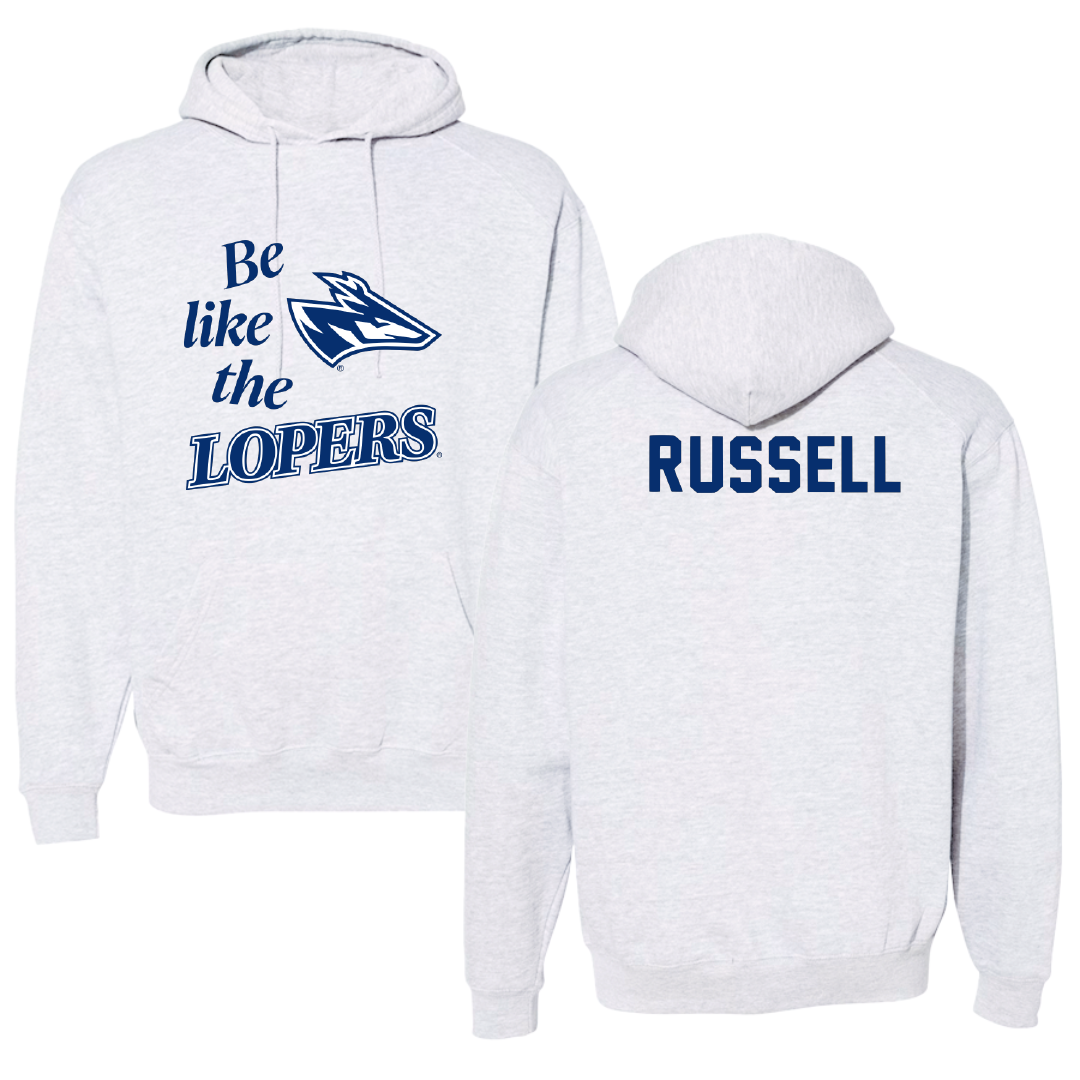 University of Nebraska at Kearney TF and XC Light Gray Be Like Us Hoodie - Brianna Russell