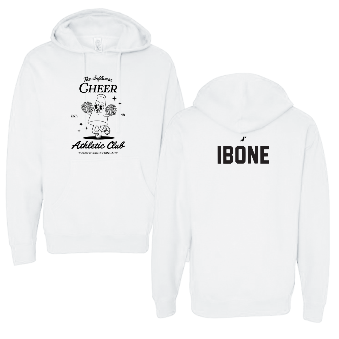 Cheer White Influxer Athletic Club Hoodie - Maddi Ibone