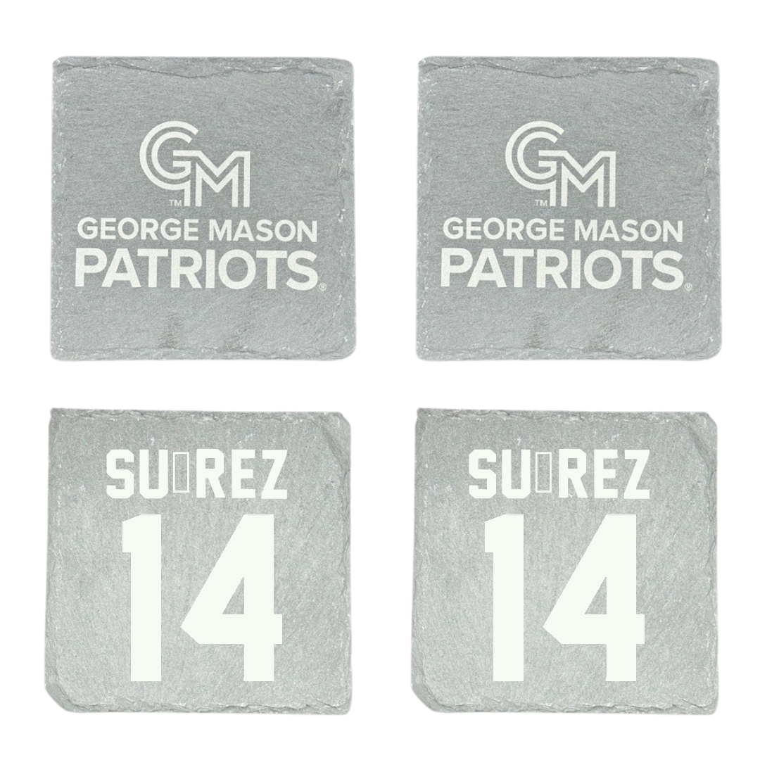 George Mason University Basketball Stone Coaster (4 Pack)  - #14 Paula Suárez