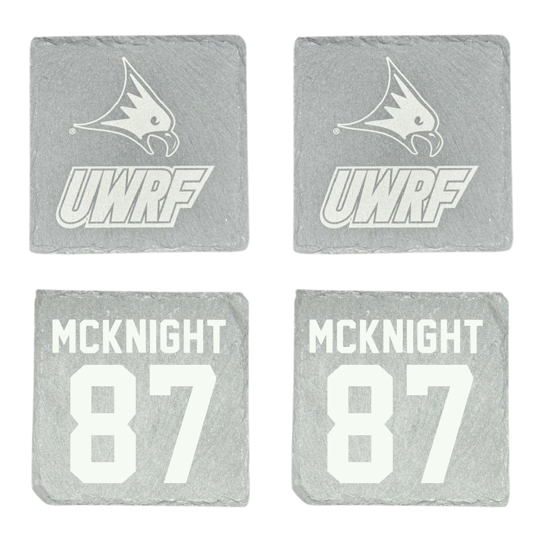 University of Wisconsin-River Falls Football Stone Coaster (4 Pack)  - #87 Brody McKnight