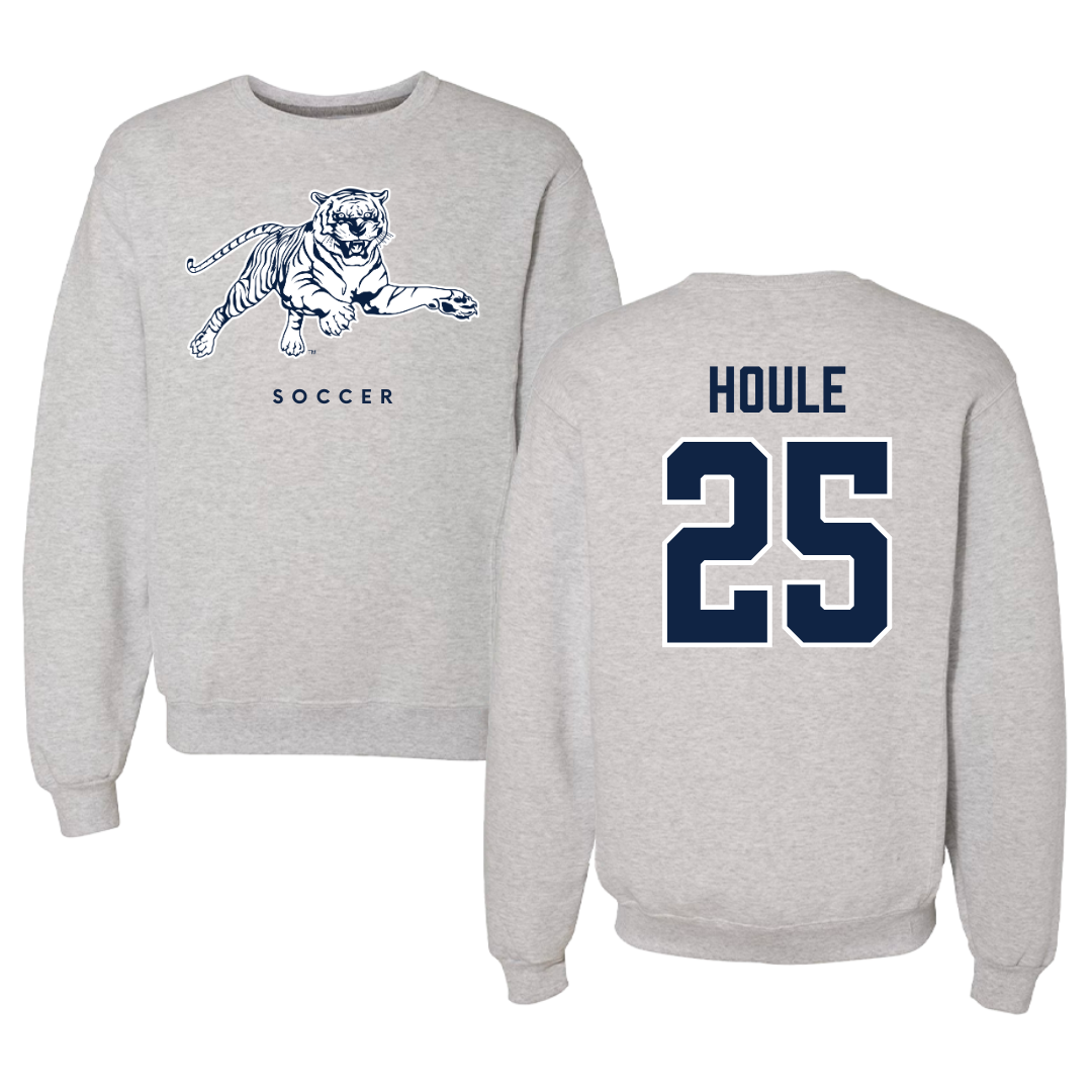 Jackson State University Soccer Gray Crewneck - #25 Olla Houle