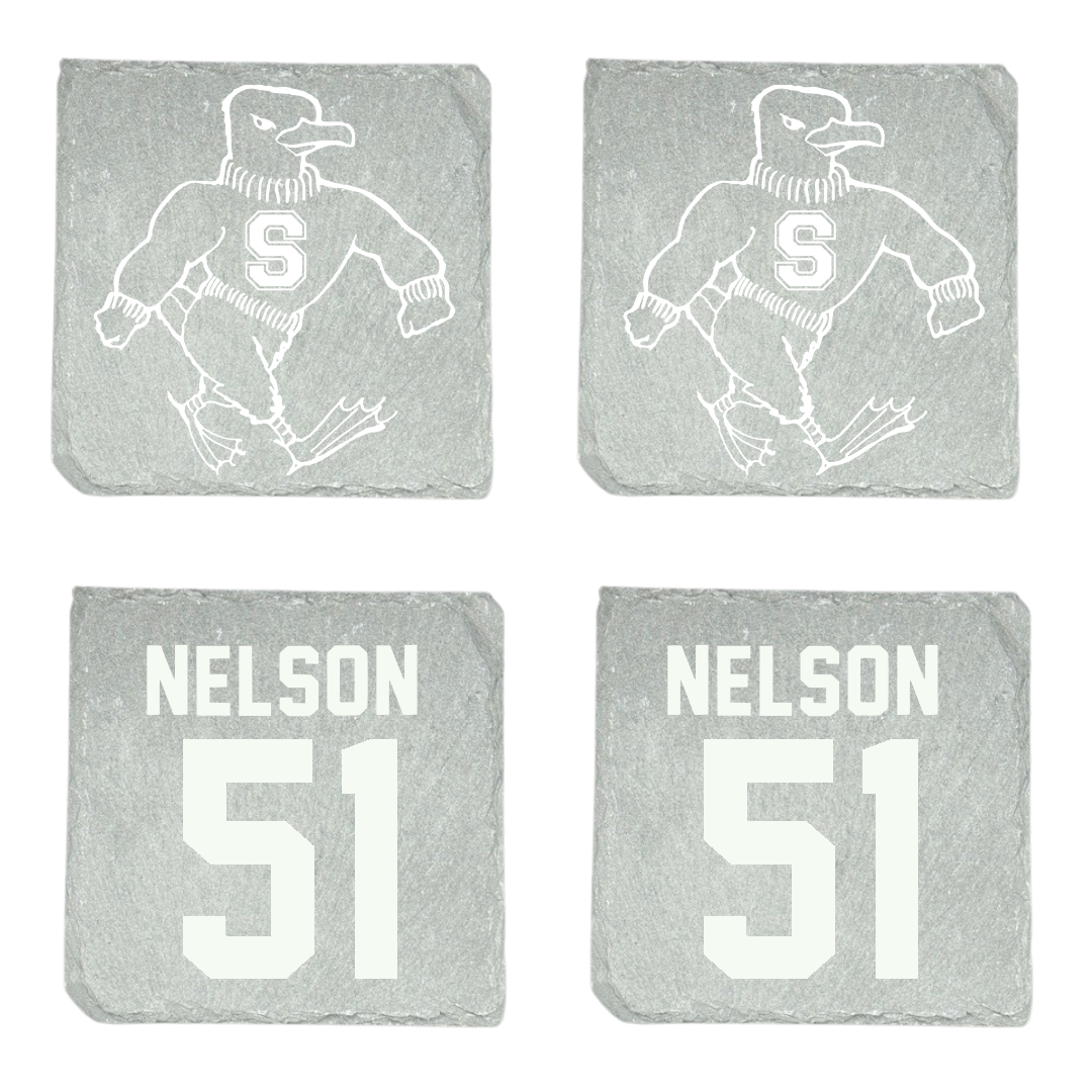 Salisbury University Football Stone Coaster (4 Pack)  - #51 Matt Nelson