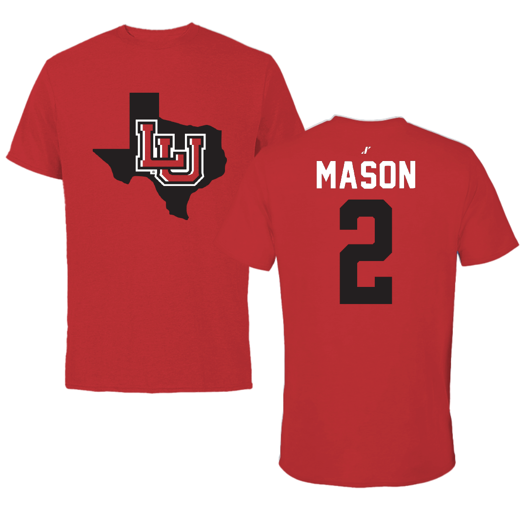 Lamar University Basketball Red State Performance Tee - #2 Victoria Mason