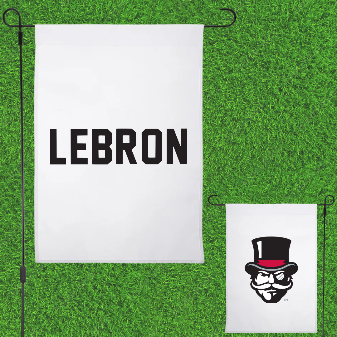 Austin Peay State University TF and XC White Garden Flag - Richie Lebron