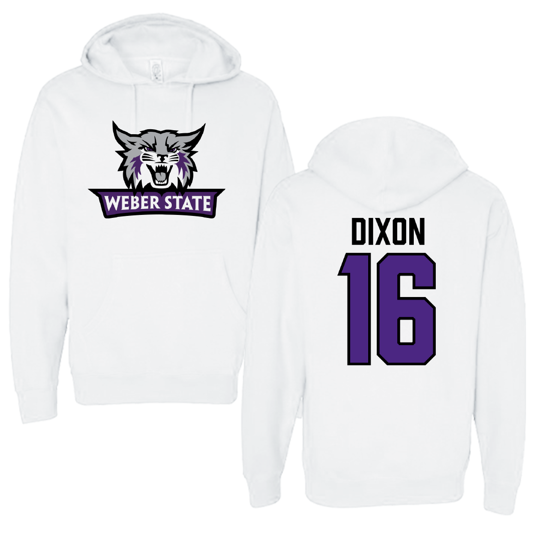 Weber State University Football White Hoodie - #16 Toddrick Dixon
