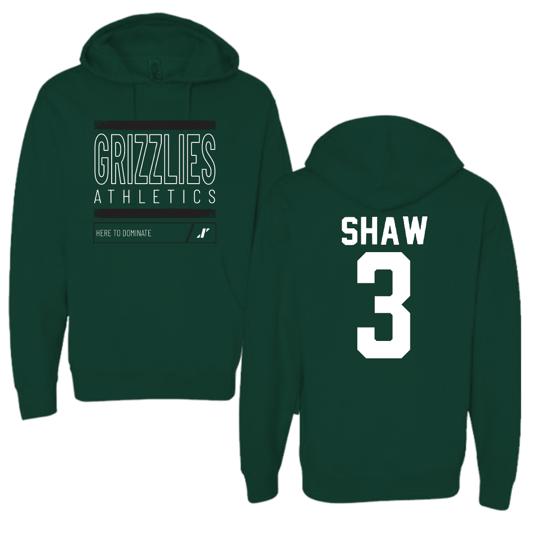 Adams State University Football Forest Green Dominate Hoodie - #3 Seth Shaw