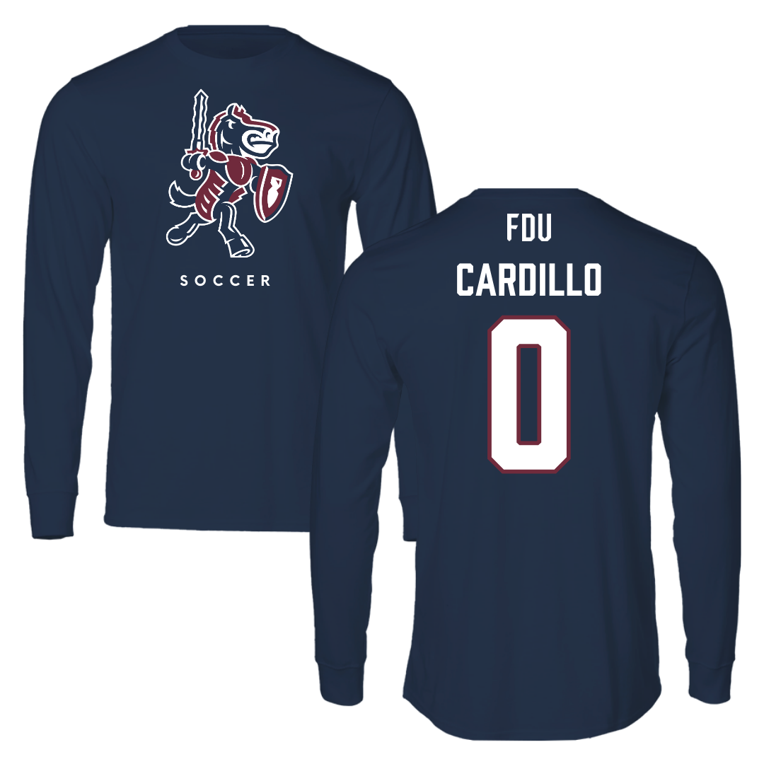 Fairleigh Dickinson University-Metropolitan Campus Soccer Navy Long Sleeve - #0 Faith Cardillo