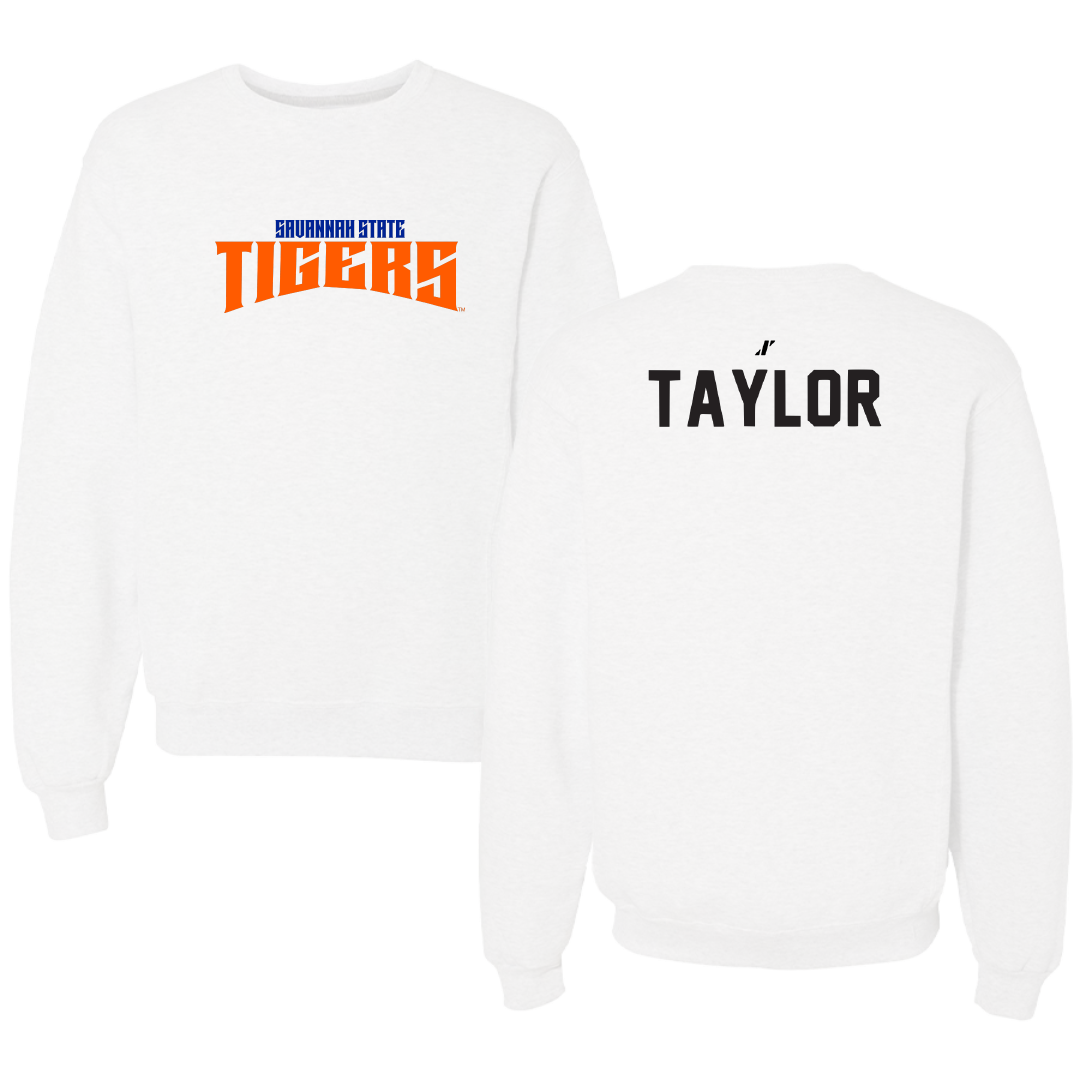 Savannah State University TF and XC White Classic Crewneck - Victoria Taylor