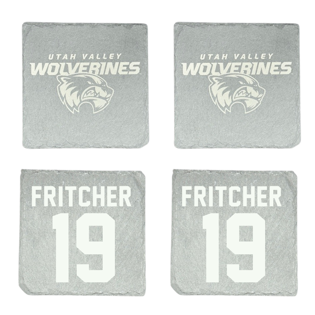 Utah Valley University Soccer Stone Coaster (4 Pack)  - #19 Alex Fritcher