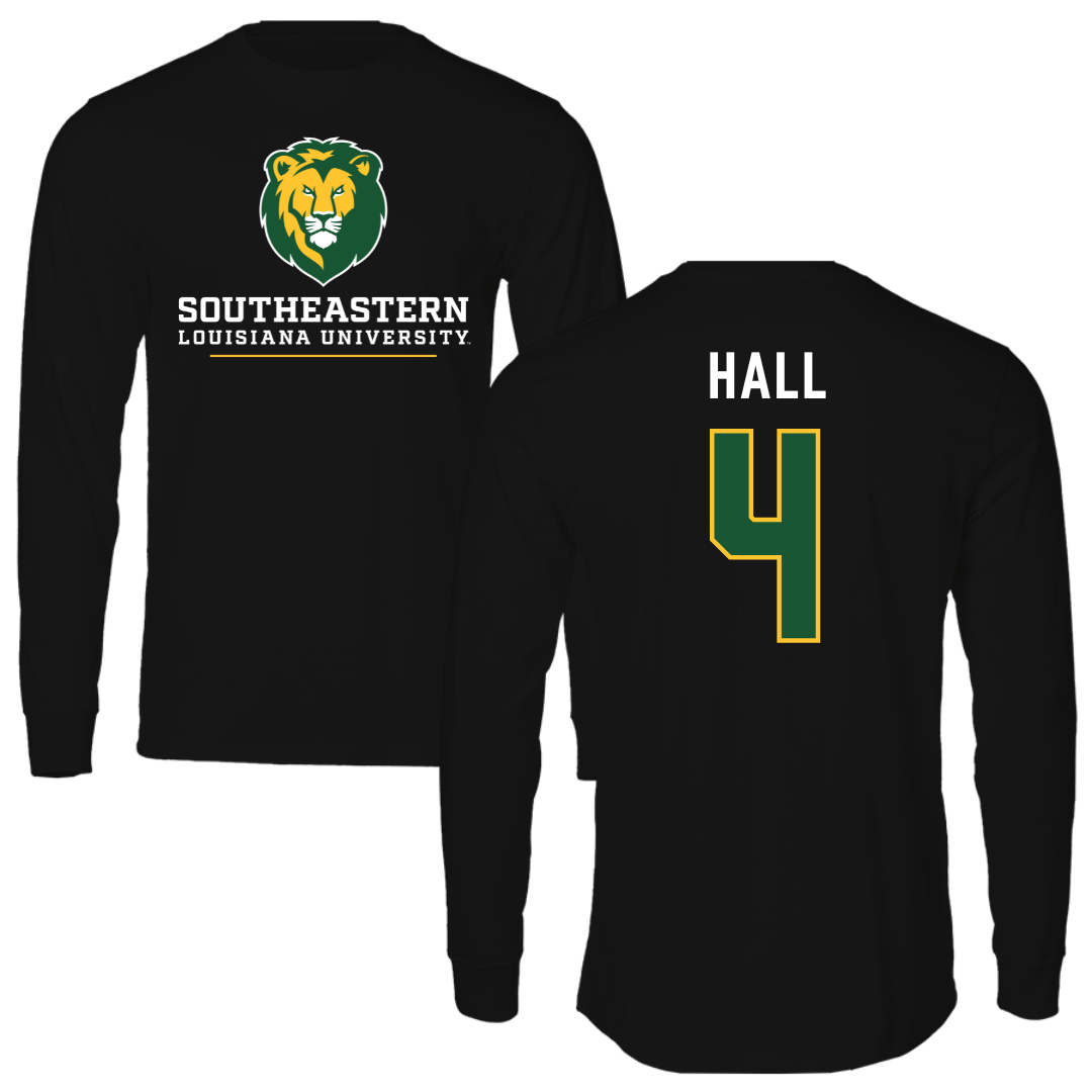 Southeastern Louisiana University Baseball Black Long Sleeve - #4 Jude Hall