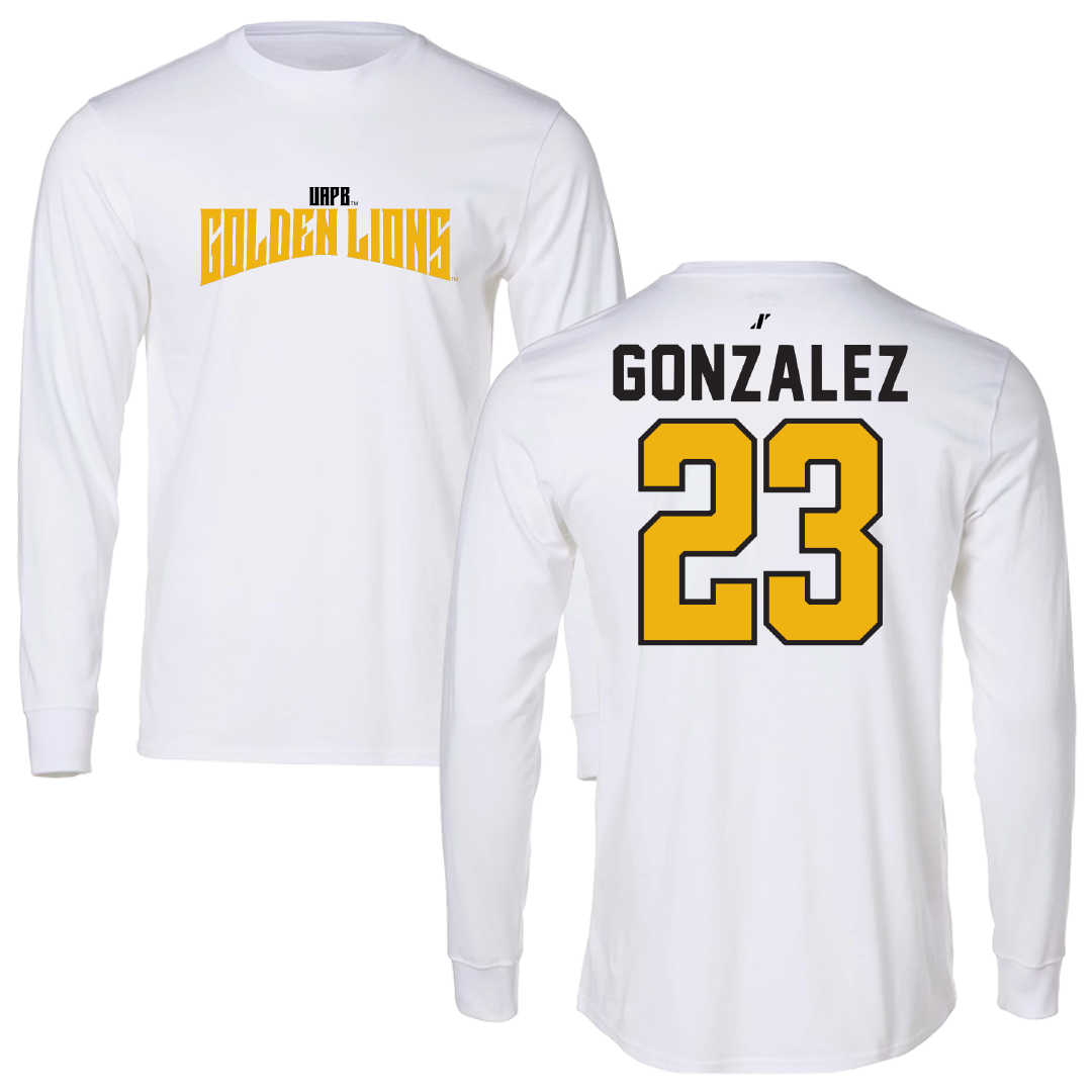 University of Arkansas-Pine Bluff Softball White Classic Long Sleeve - #23 Ariana Gonzalez