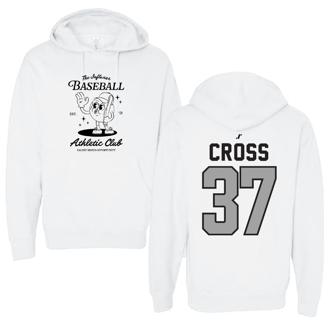Baseball White Influxer Athletic Club Hoodie - #37 Caleb Cross