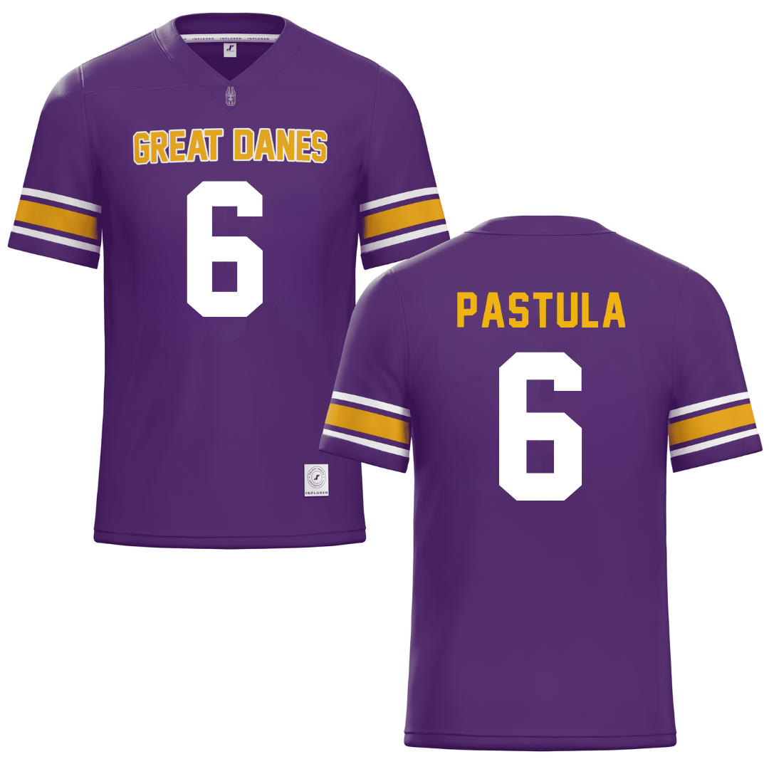 University at Albany Purple Football Jersey - #6 Tyler Pastula