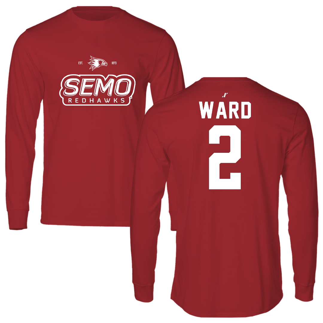 Southeast Missouri State University Basketball Canvas Red General Long Sleeve - #2 BJ Ward