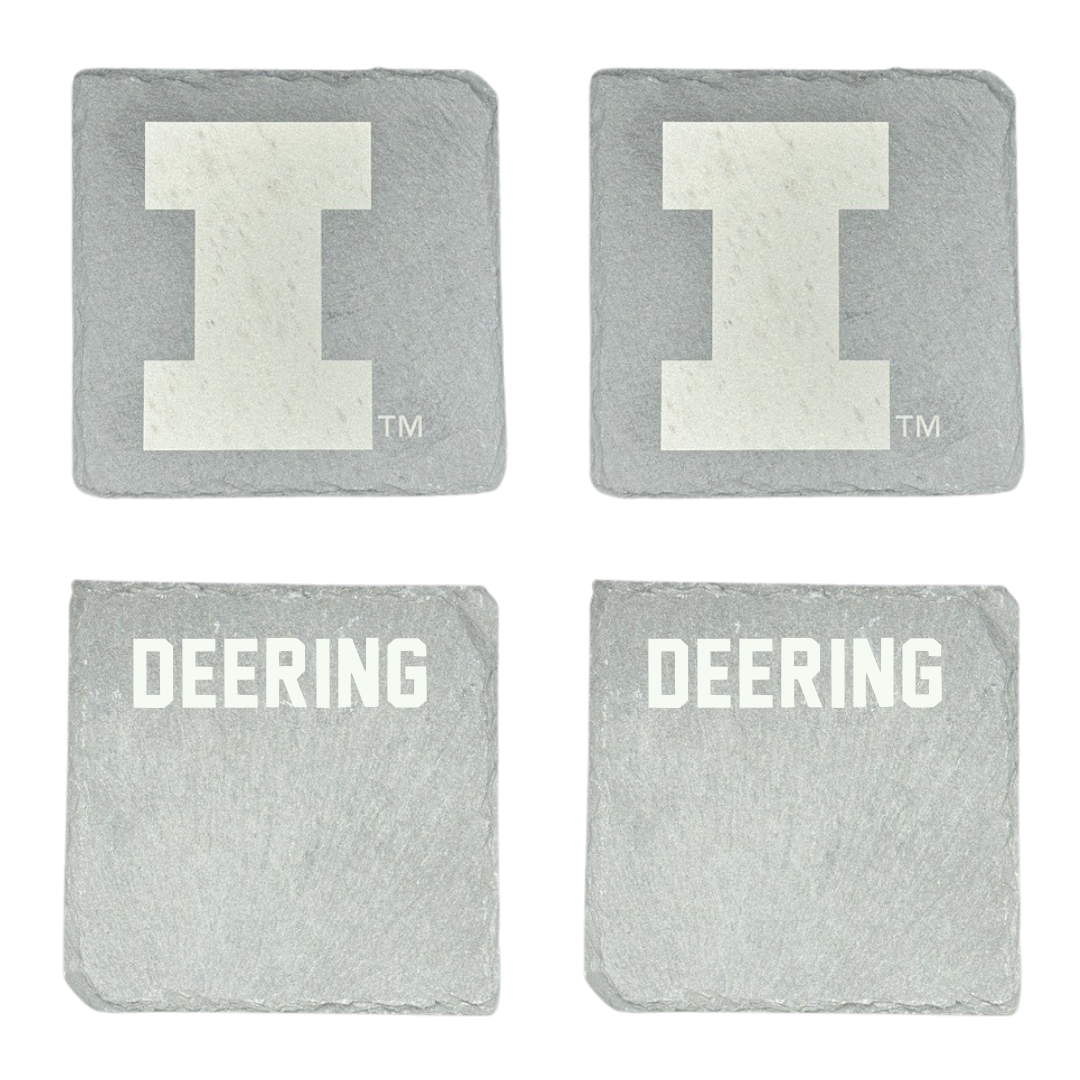 University of Illinois TF and XC Stone Coaster (4 Pack)  - Faith Deering