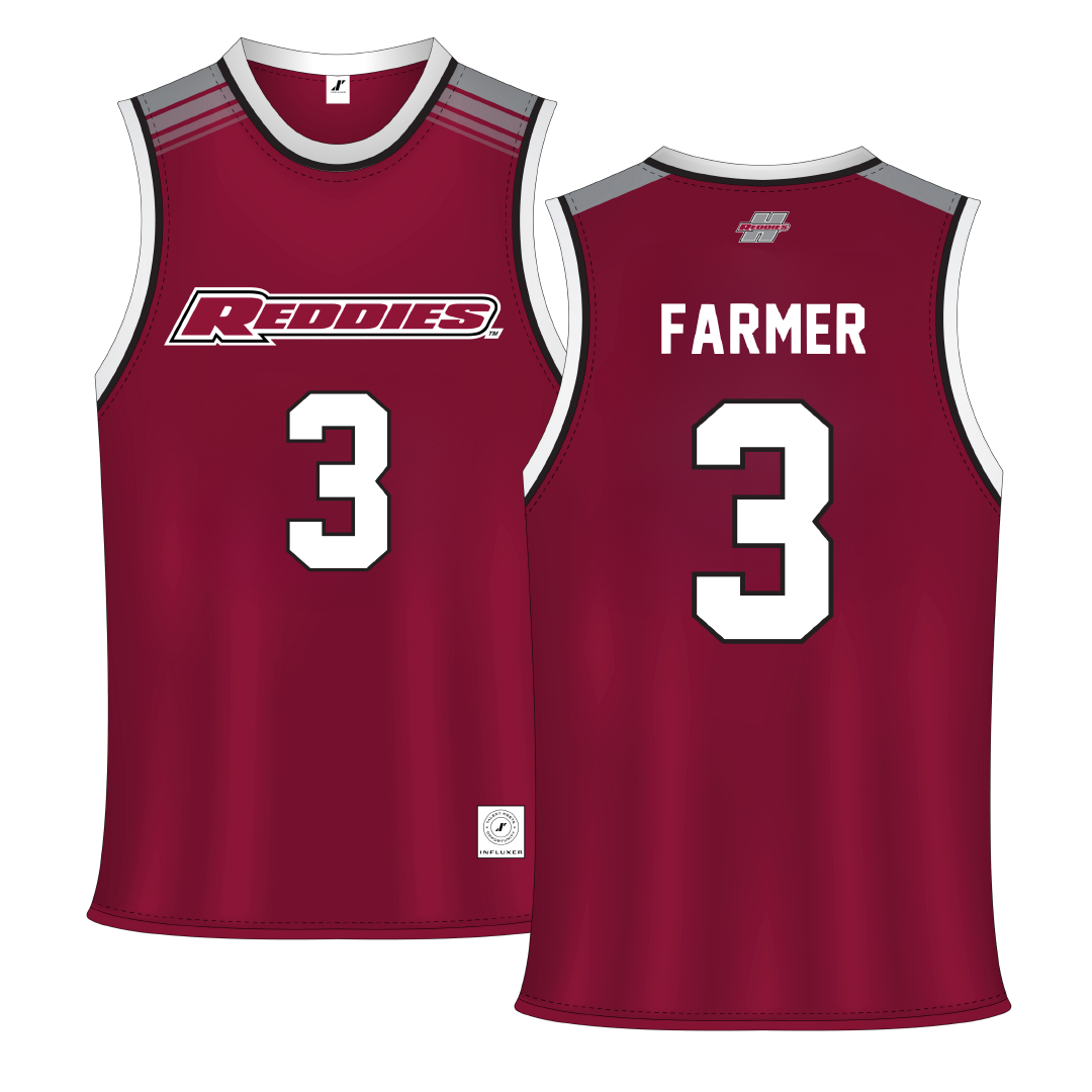 Henderson State University Red Basketball Jersey - #3 Chase Farmer