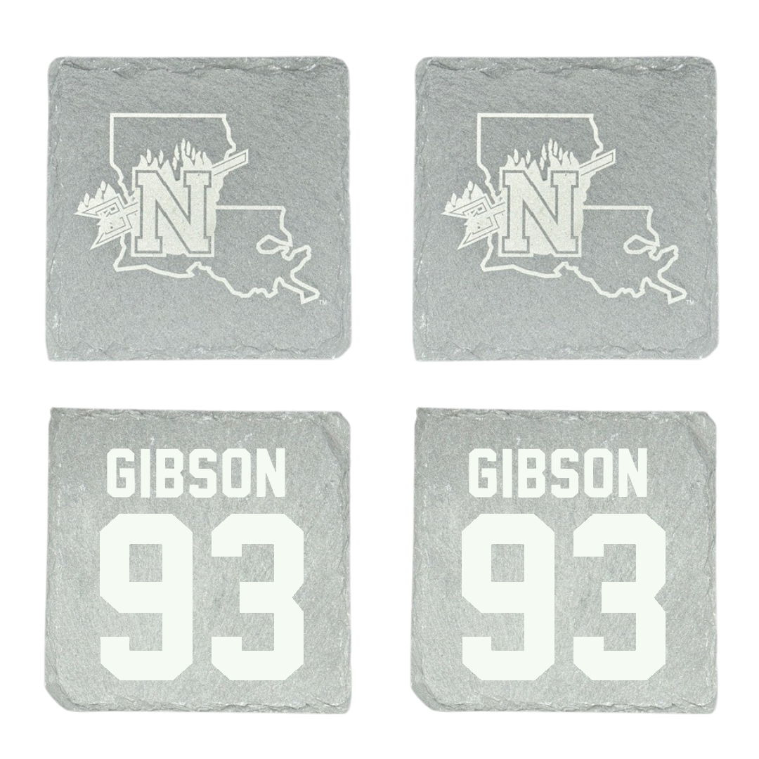Northwestern State University Football Stone Coaster (4 Pack)  - #93 Ray Gibson