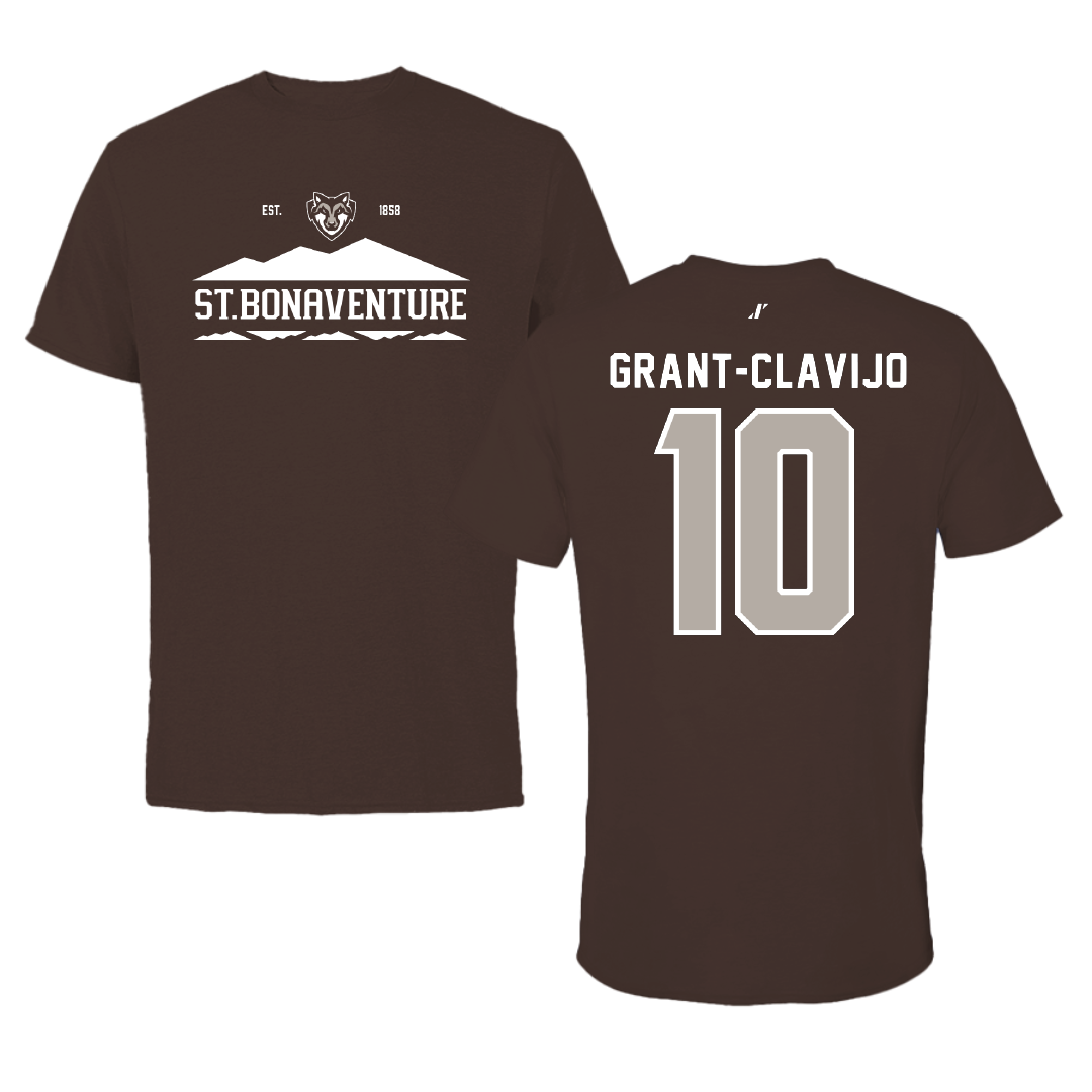 St. Bonaventure University Soccer Brown General Tee - #10 Allie Grant-Clavijo