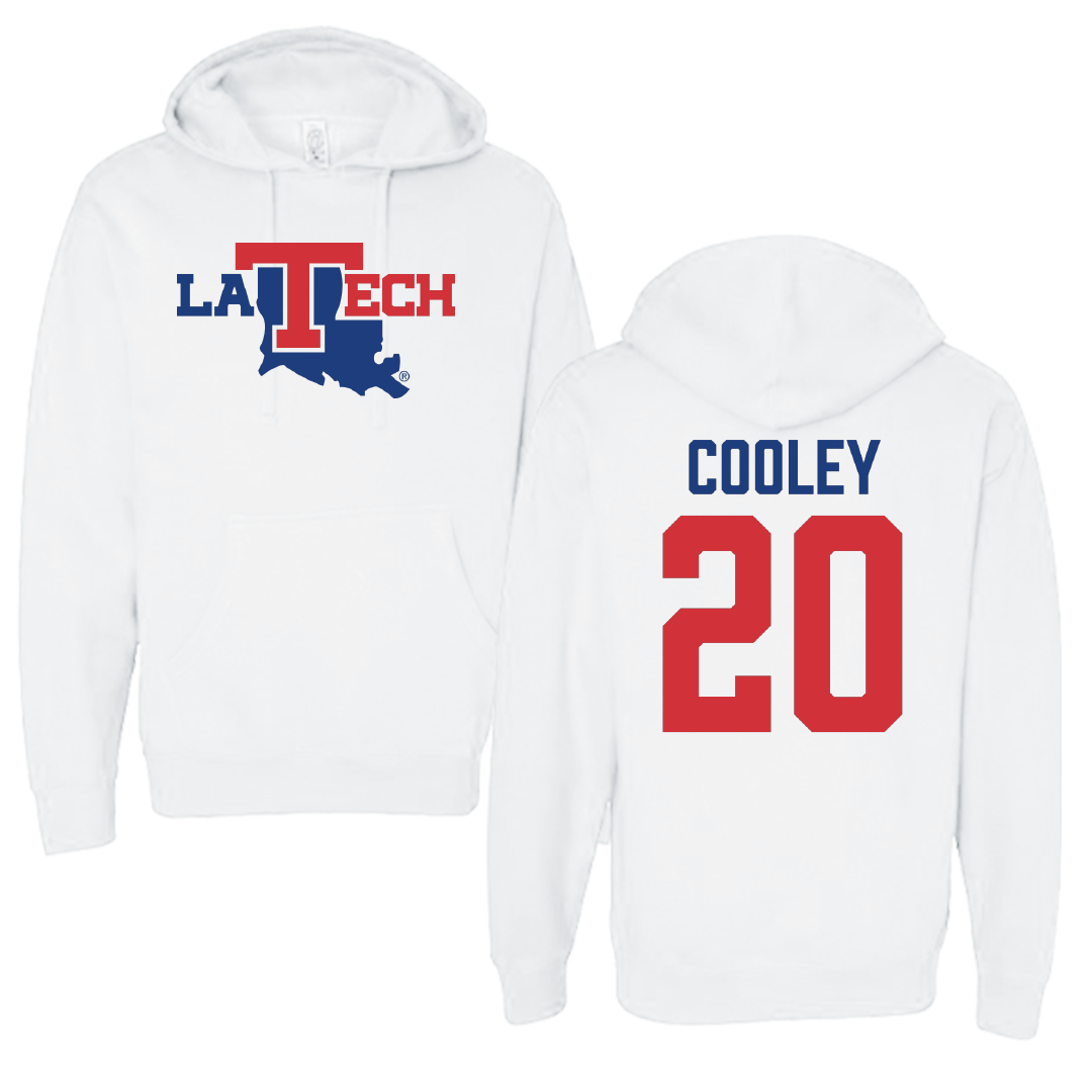 Louisiana Tech University Volleyball White Hoodie - #20 Megan Cooley