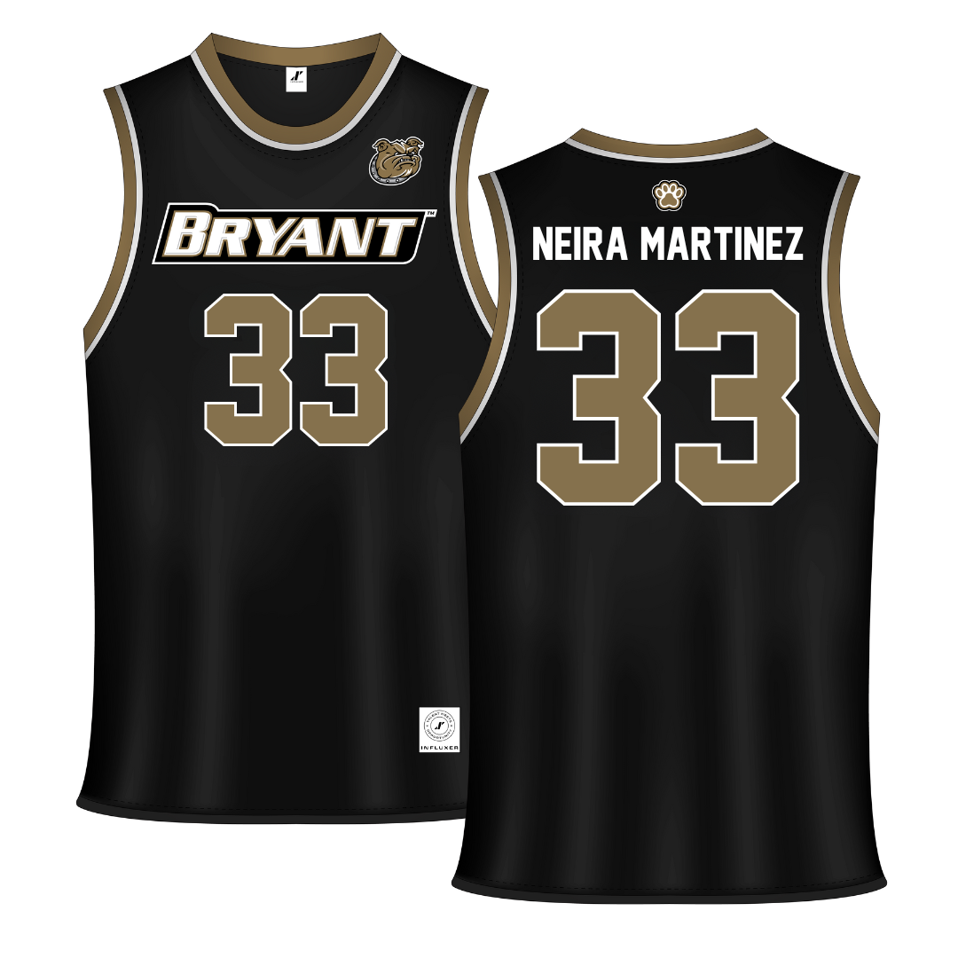 Bryant University Black Basketball Jersey - #33 Marta Neira Martinez