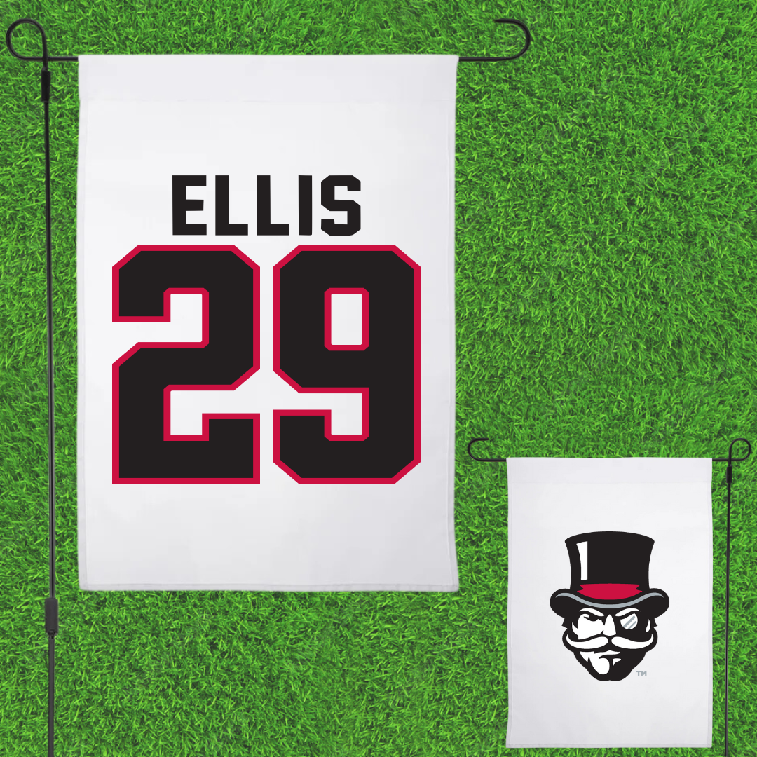 Austin Peay State University Football White Garden Flag - #29 Ellis Ellis