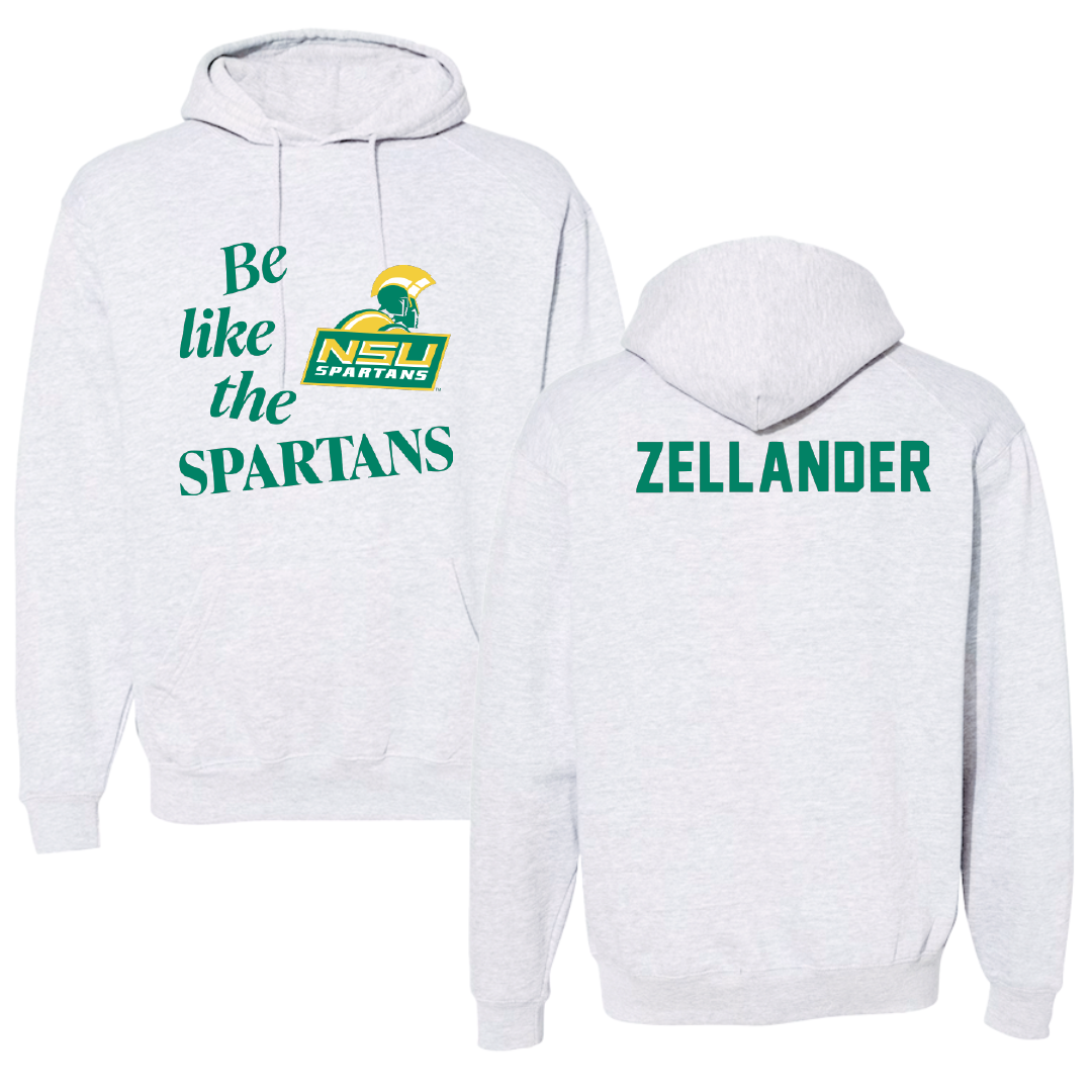 Norfolk State University TF and XC Light Gray Be Like Us Hoodie - Jeremiah Zellander