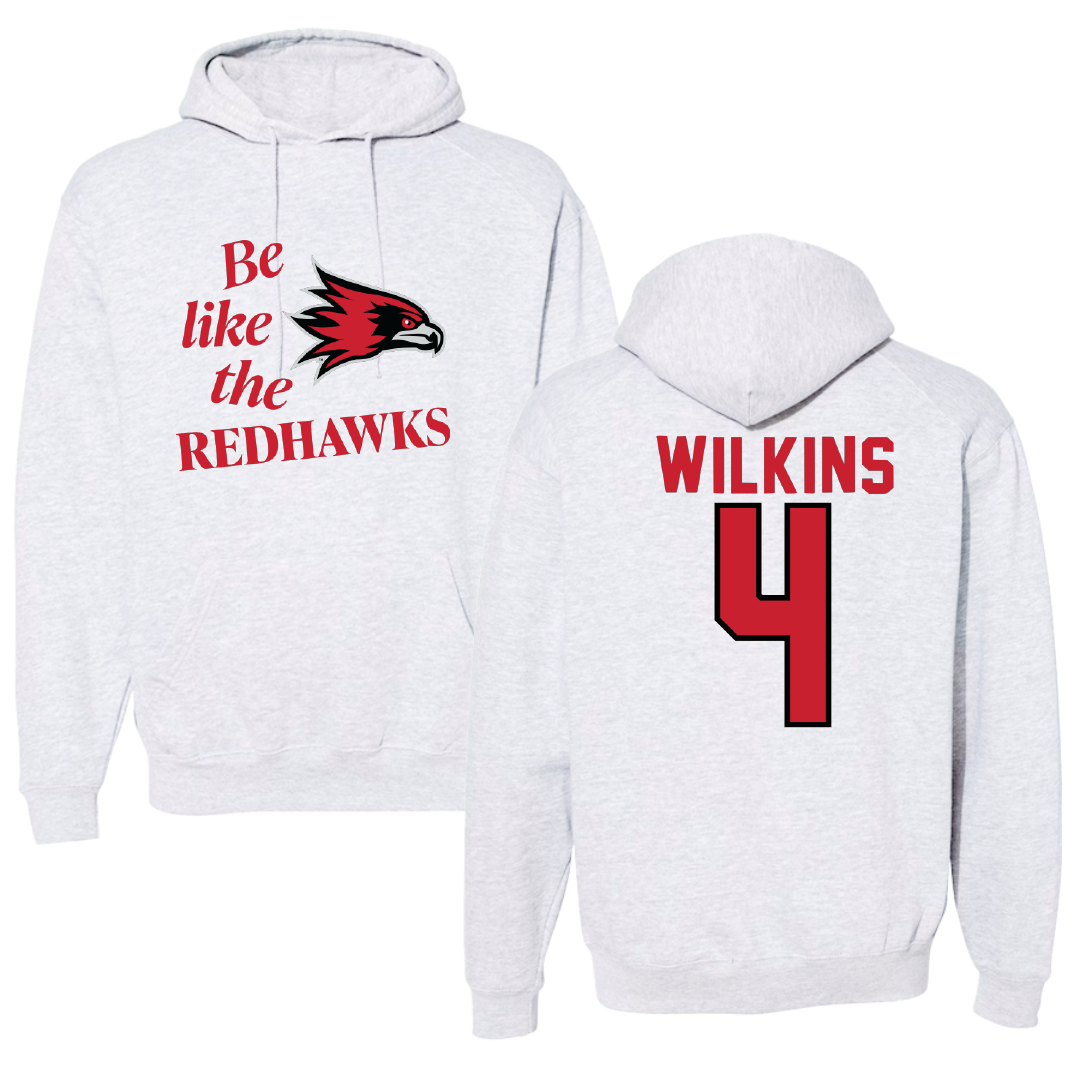 Southeast Missouri State University Softball Light Gray Be Like Us Hoodie - #4 Kinley Wilkins