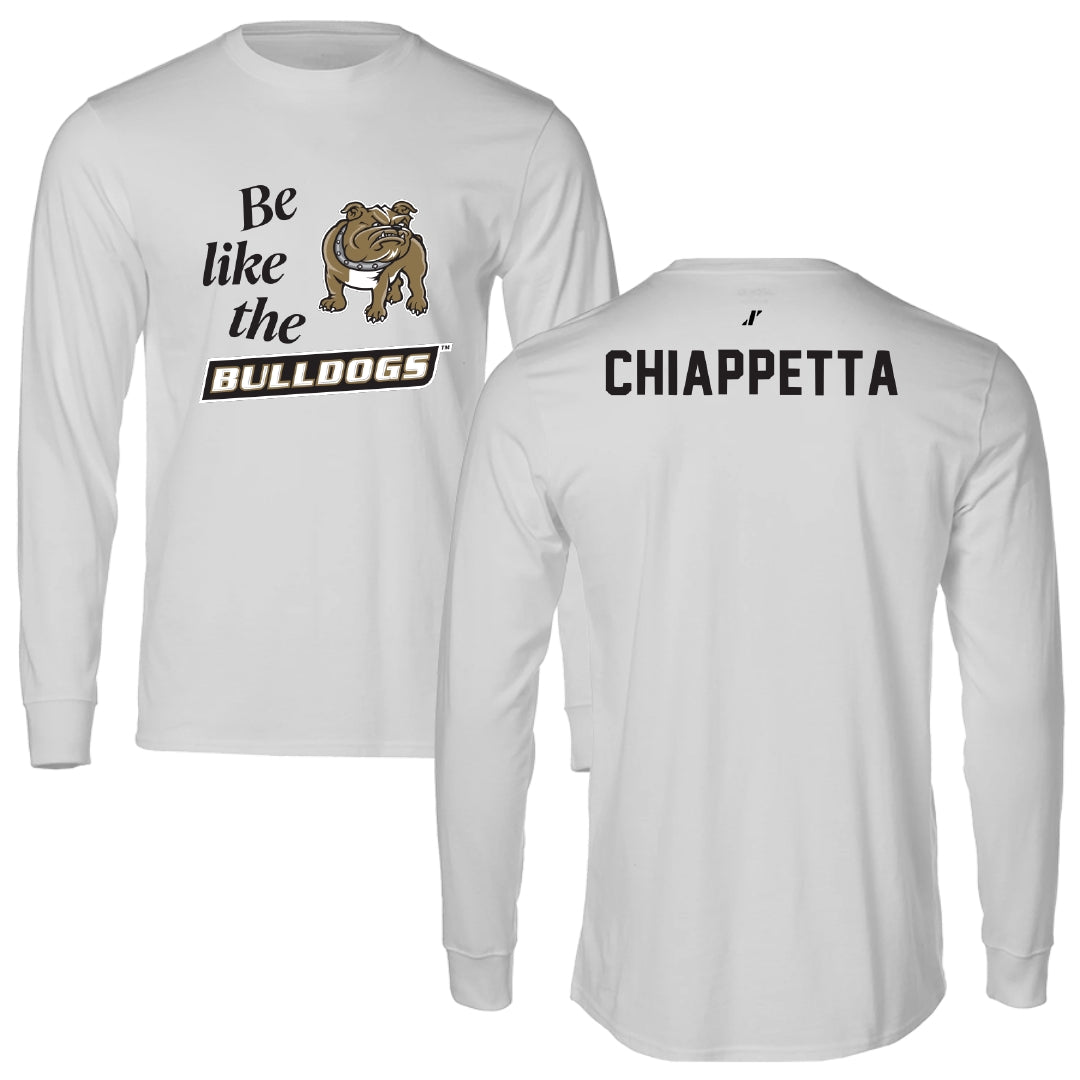Bryant University TF and XC Light Gray Be Like Us Performance Long Sleeve - AJ Chiappetta