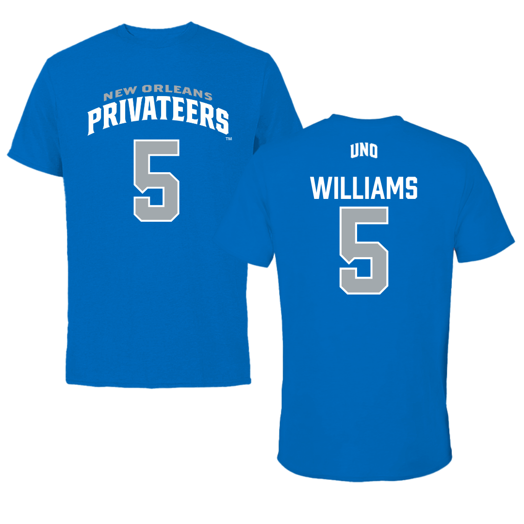 University of New Orleans Volleyball Blue Jersey Tee - #5 Ryan Williams