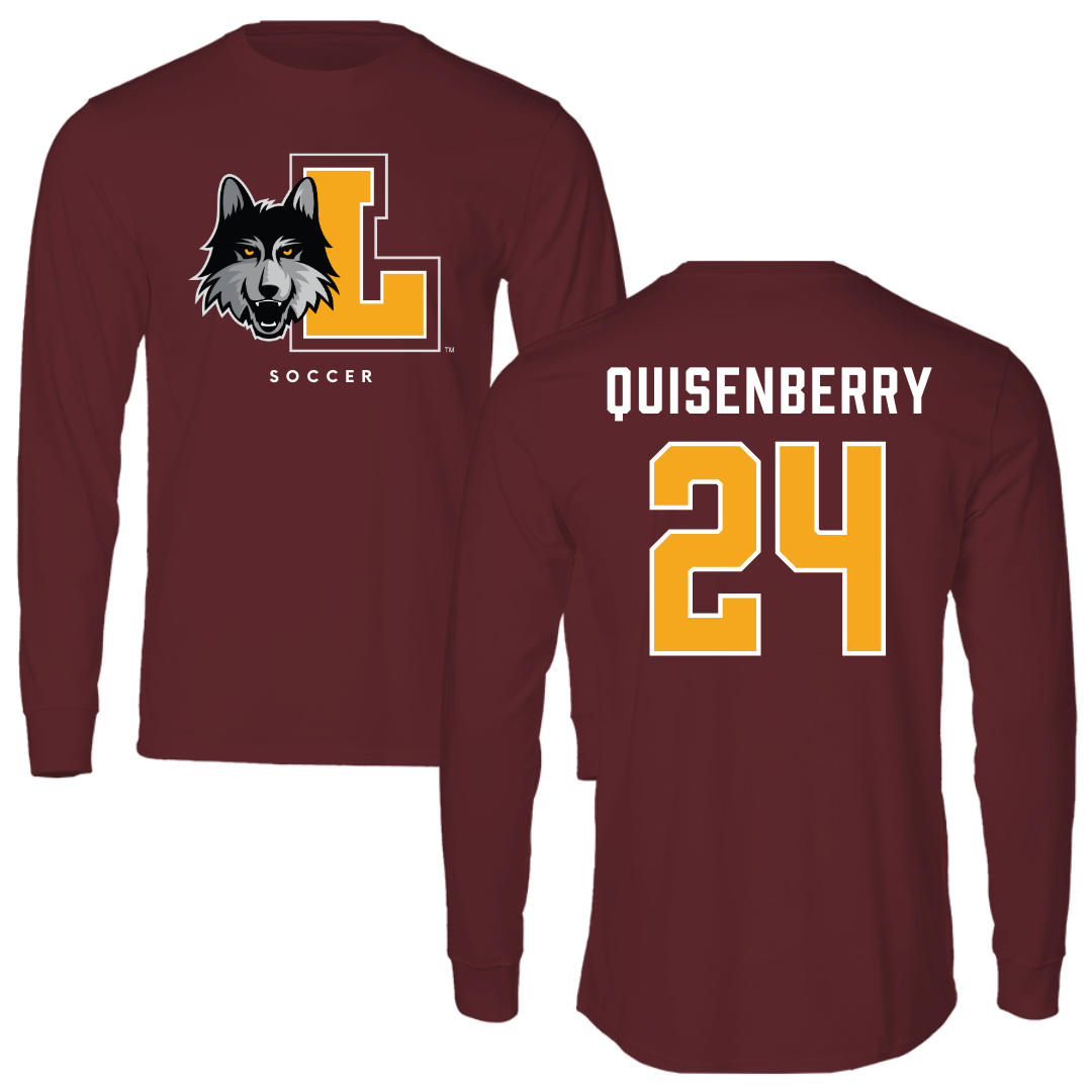 Loyola University-Chicago Soccer Maroon Mascot Performance Long Sleeve - #24 Chris Quisenberry