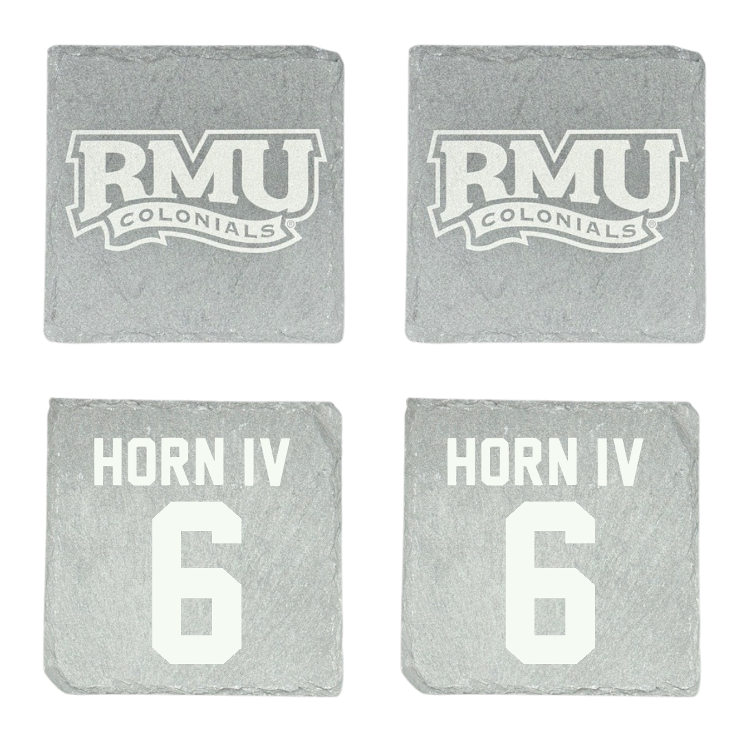 Robert Morris University Football Stone Coaster (4 Pack)  - #6 Will Horn IV