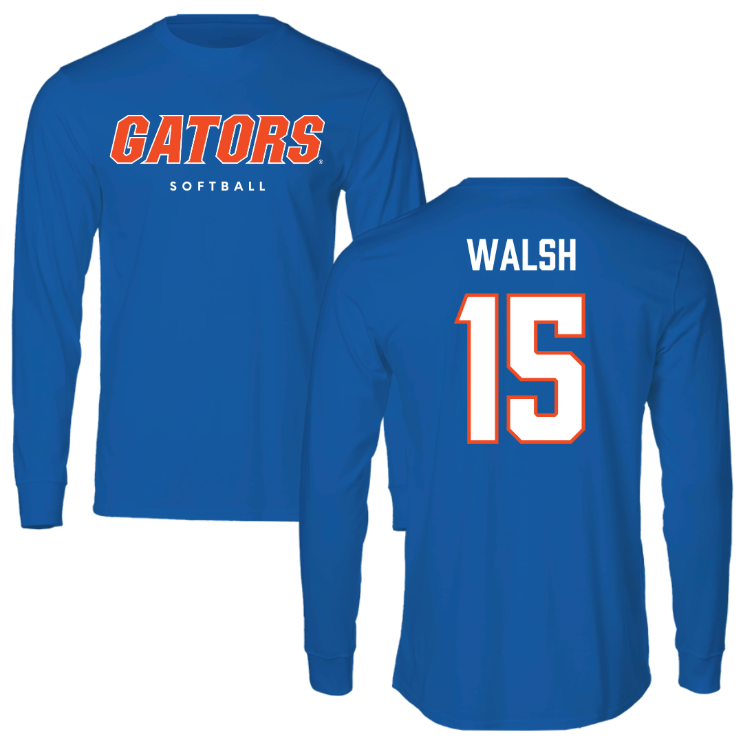 University of Florida Softball True Royal Block Long Sleeve - #15 Reagan Walsh