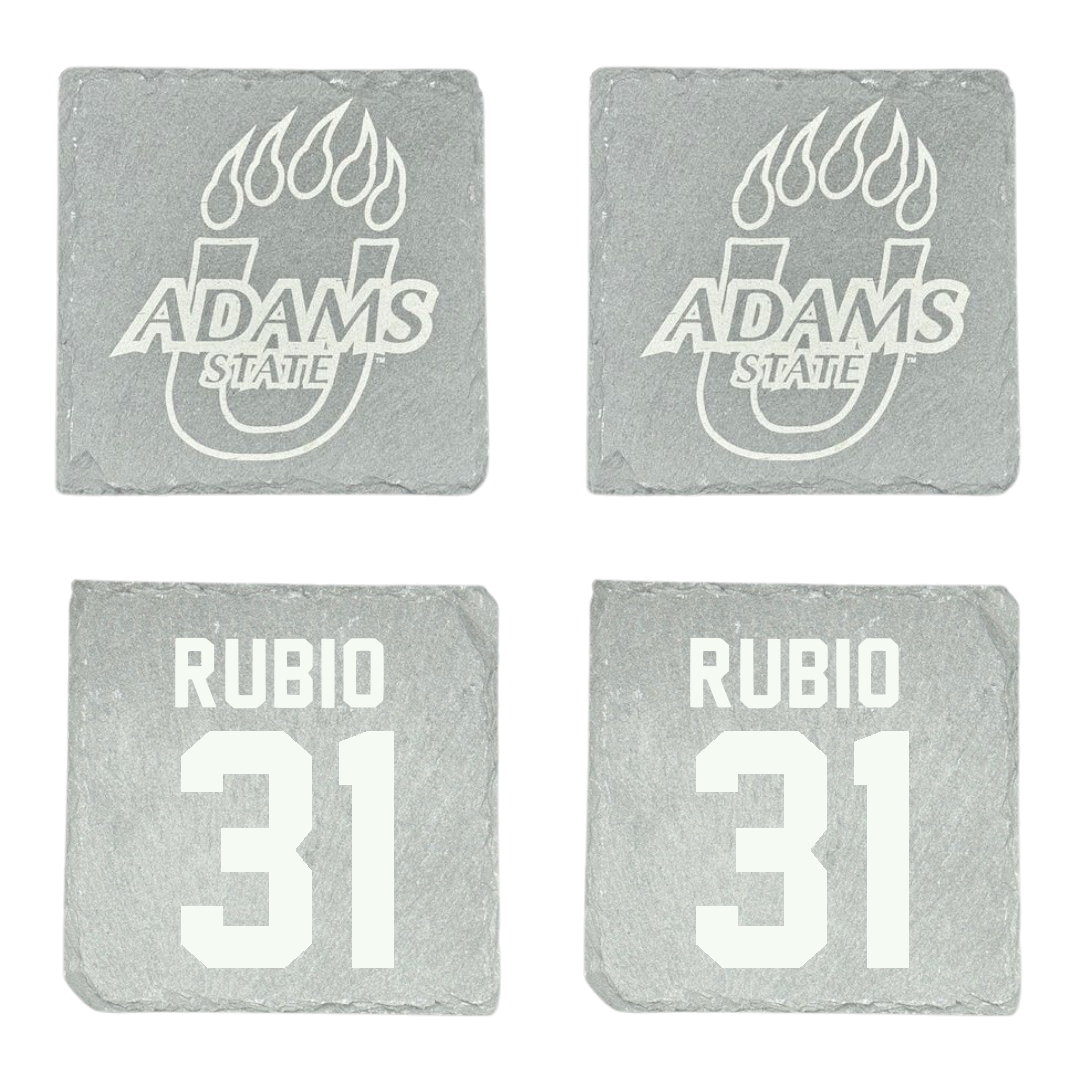 Adams State University Football Stone Coaster (4 Pack)  - #31 Miguel Rubio