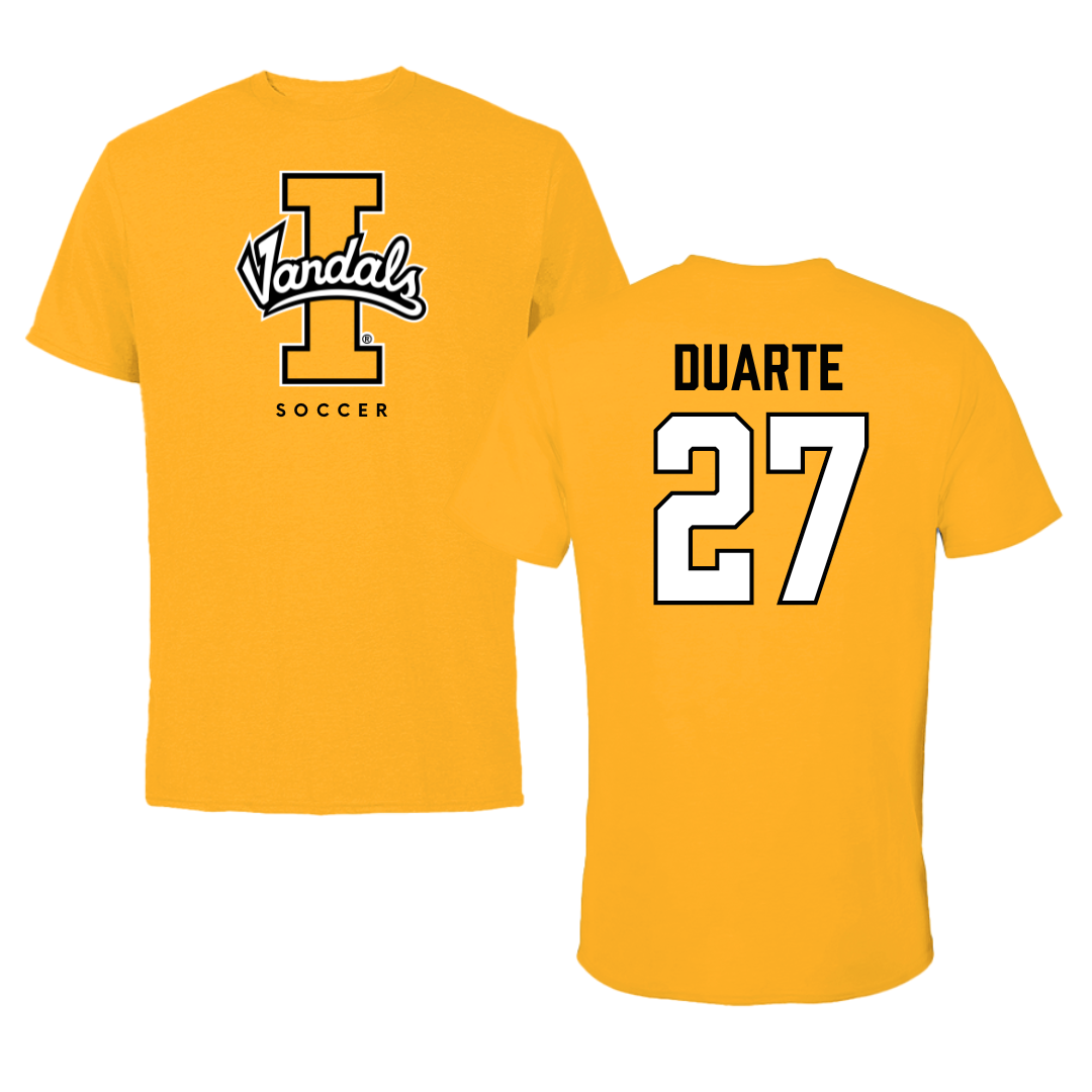 University of Idaho Soccer Gold Tee - #27 Leslie Duarte