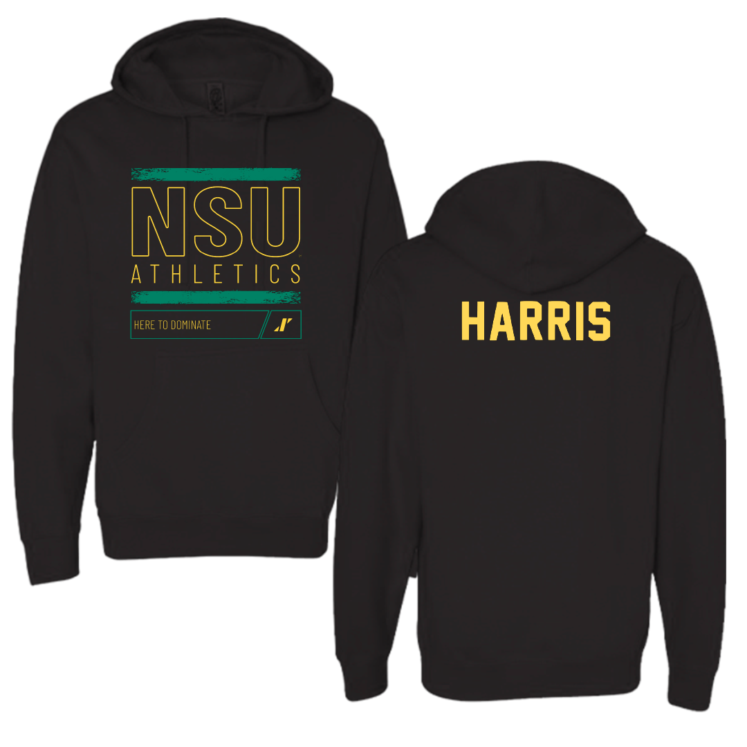 Norfolk State University TF and XC Black Dominate Hoodie - Armani Harris