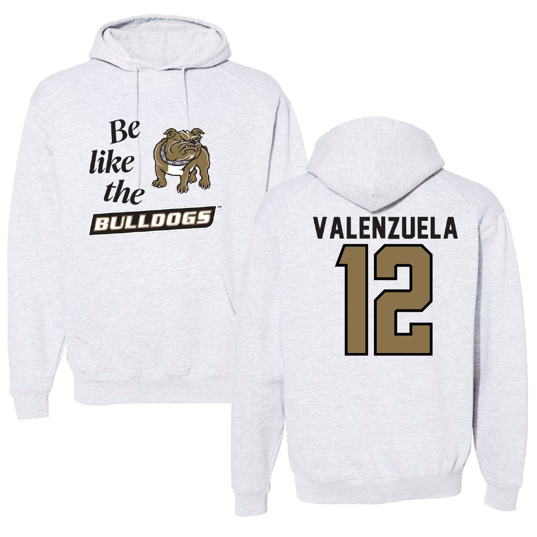 Bryant University Softball Light Gray Be Like Us Hoodie - #12 Faith Valenzuela