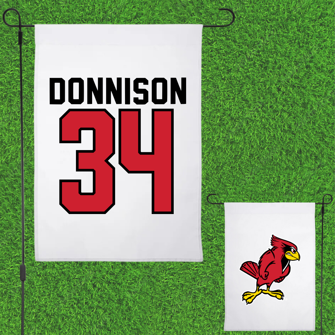 Illinois State University Baseball White Garden Flag - #34 Matthew Donnison