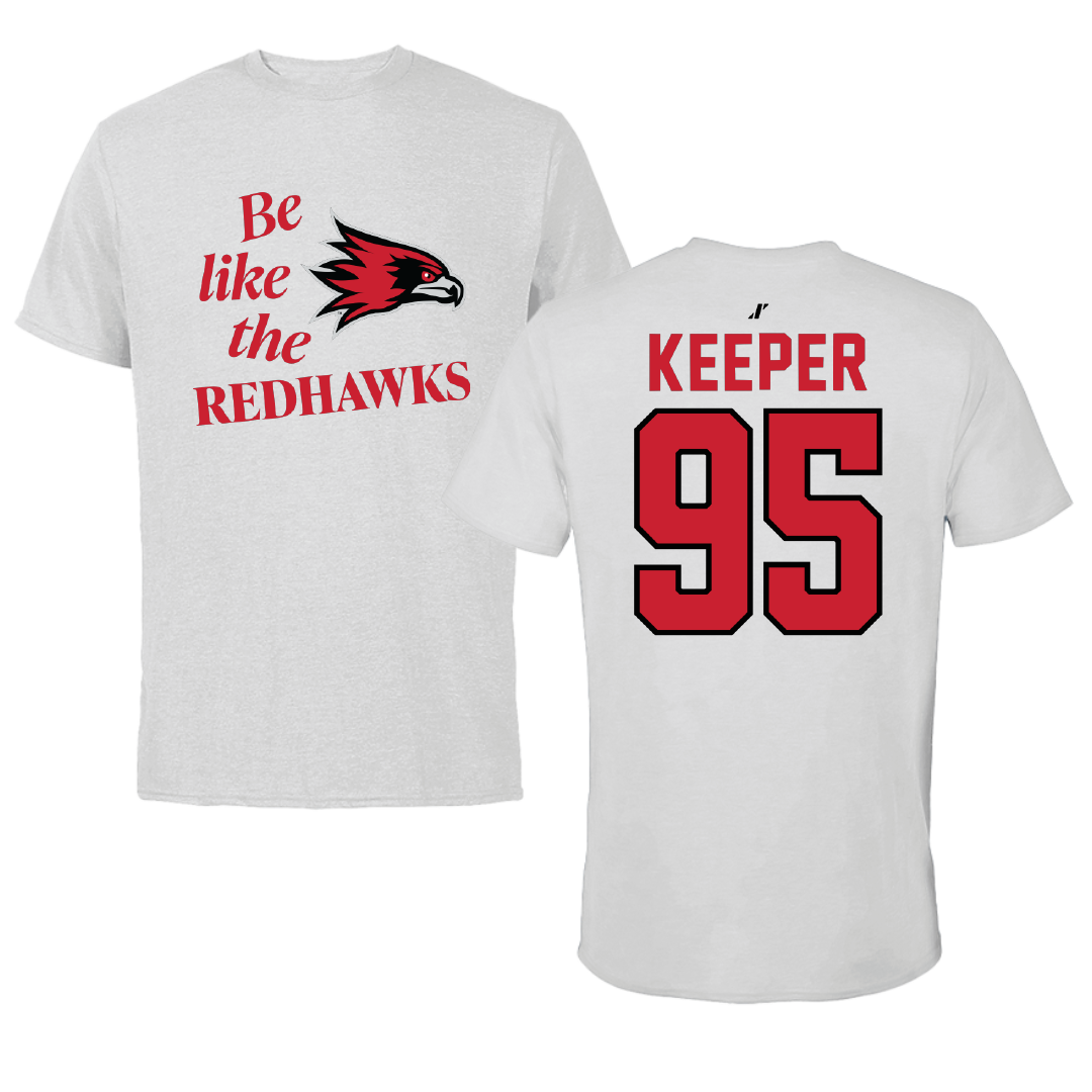 Southeast Missouri State University Football Light Gray Be Like Us Performance Tee - #95 Sam Keeper