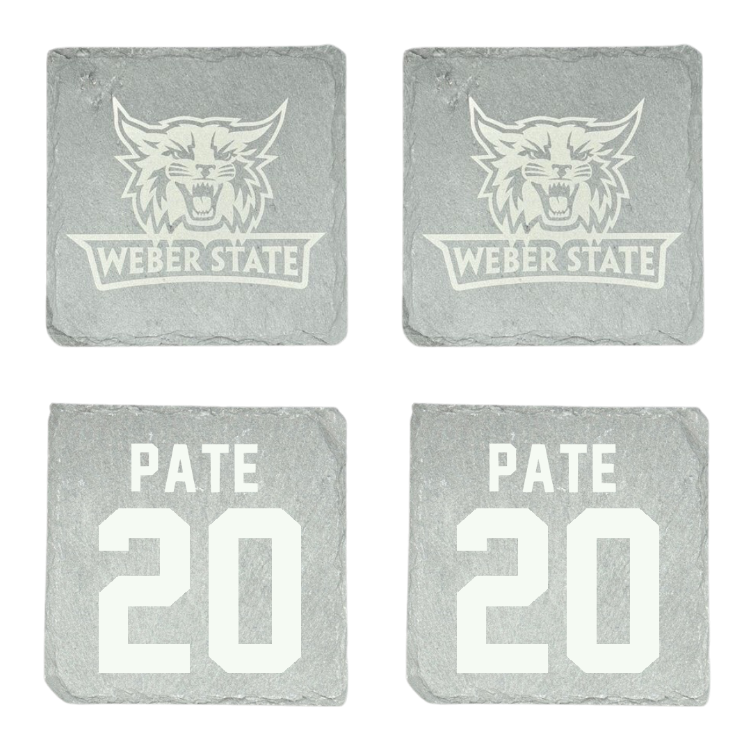 Weber State University Football Stone Coaster (4 Pack)  - #20 Montae Pate