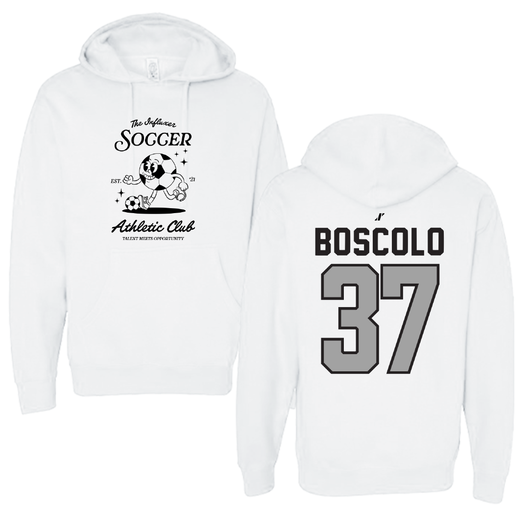 Soccer White Influxer Athletic Club Hoodie - #37 Francesco Boscolo
