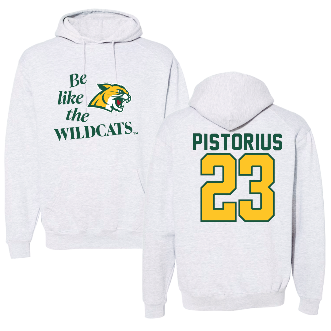 Northern Michigan University Soccer Light Gray Be Like Us Hoodie - #23 Molly Pistorius