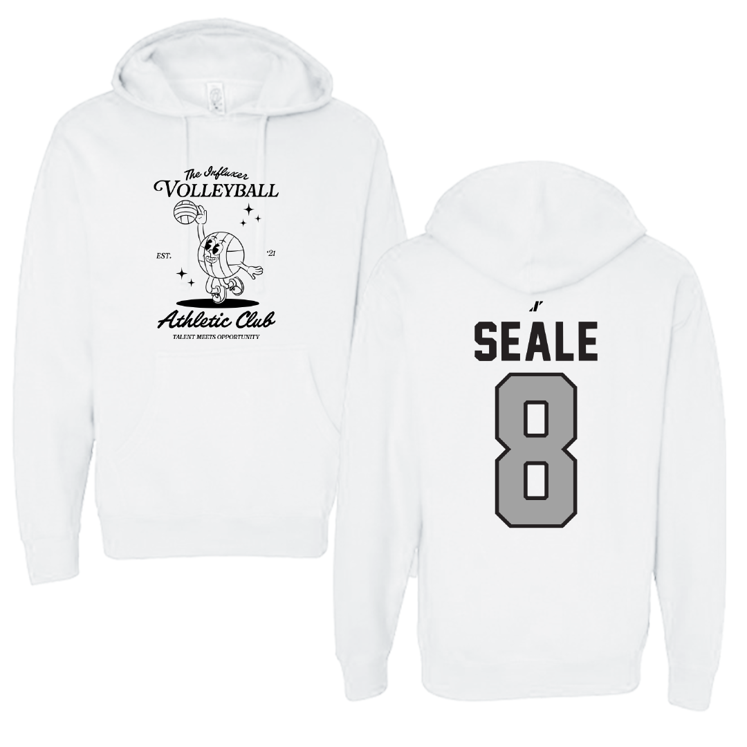 Volleyball White Influxer Athletic Club Hoodie - #8 Shonte Seale