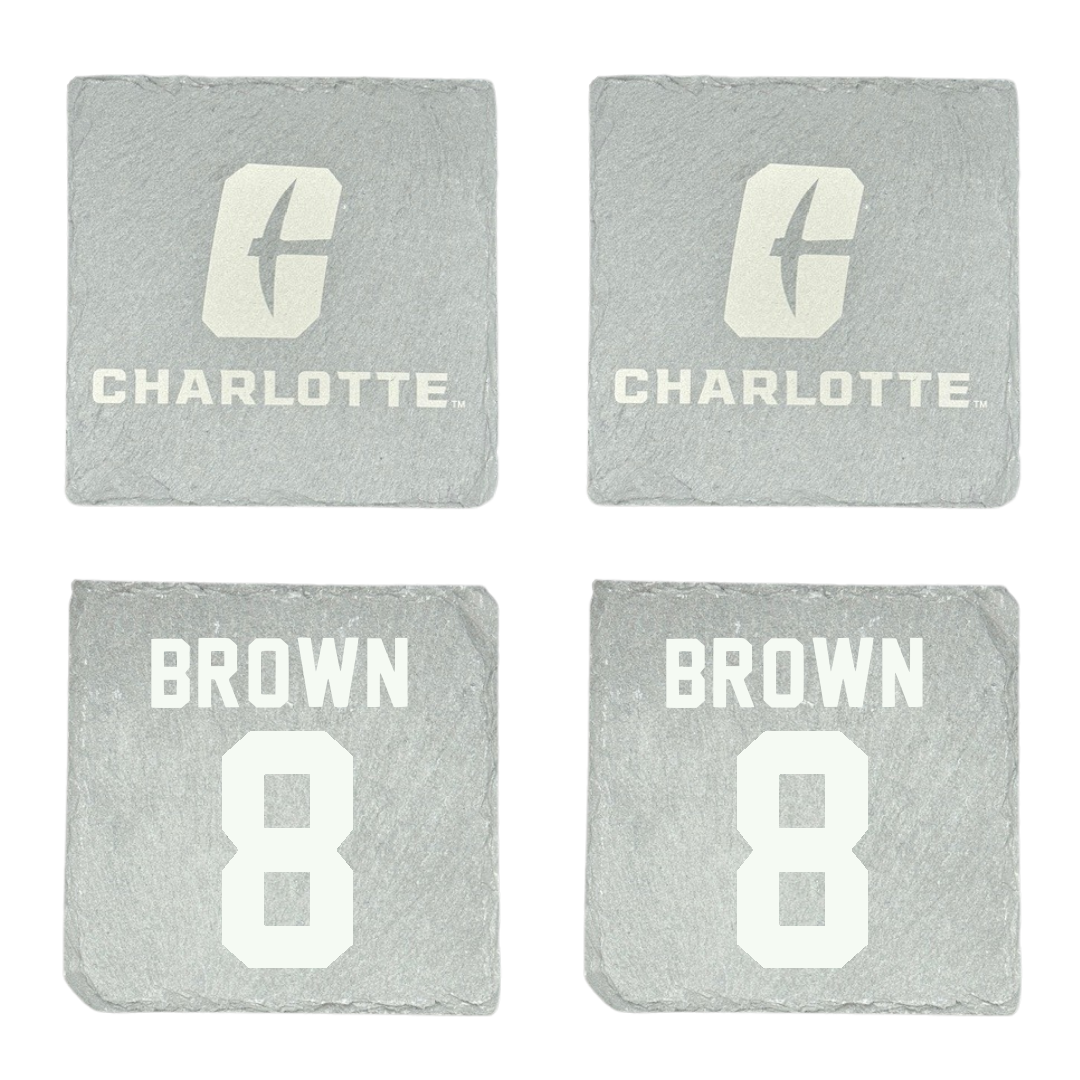 The University of North Carolina at Charlotte Football Stone Coaster (4 Pack)  - #8 Sean Brown