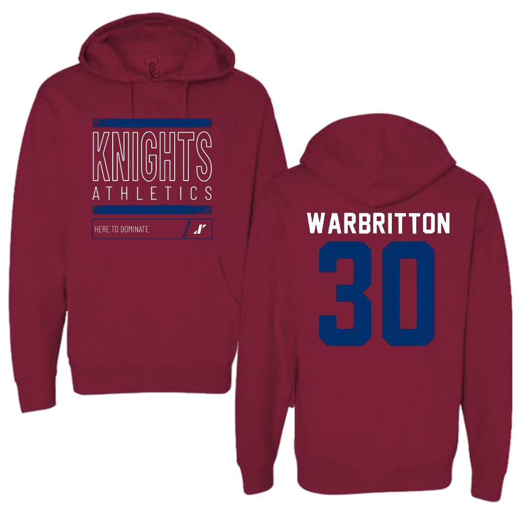 Fairleigh Dickinson University-Metropolitan Campus Volleyball Maroon Dominate Hoodie - #30 Kinsley Warbritton