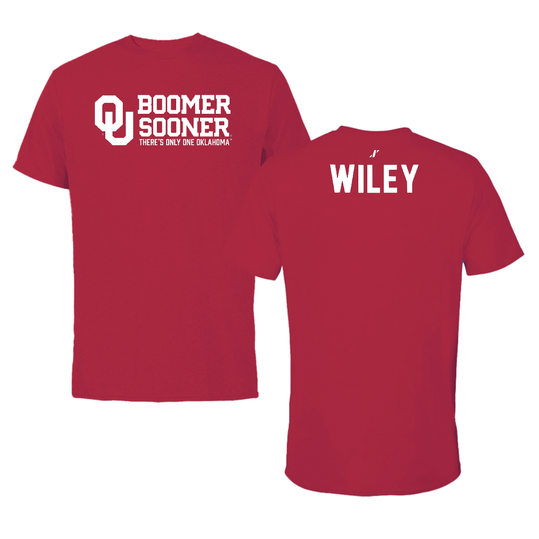 University of Oklahoma Wrestling Crimson General Tee - John Wiley